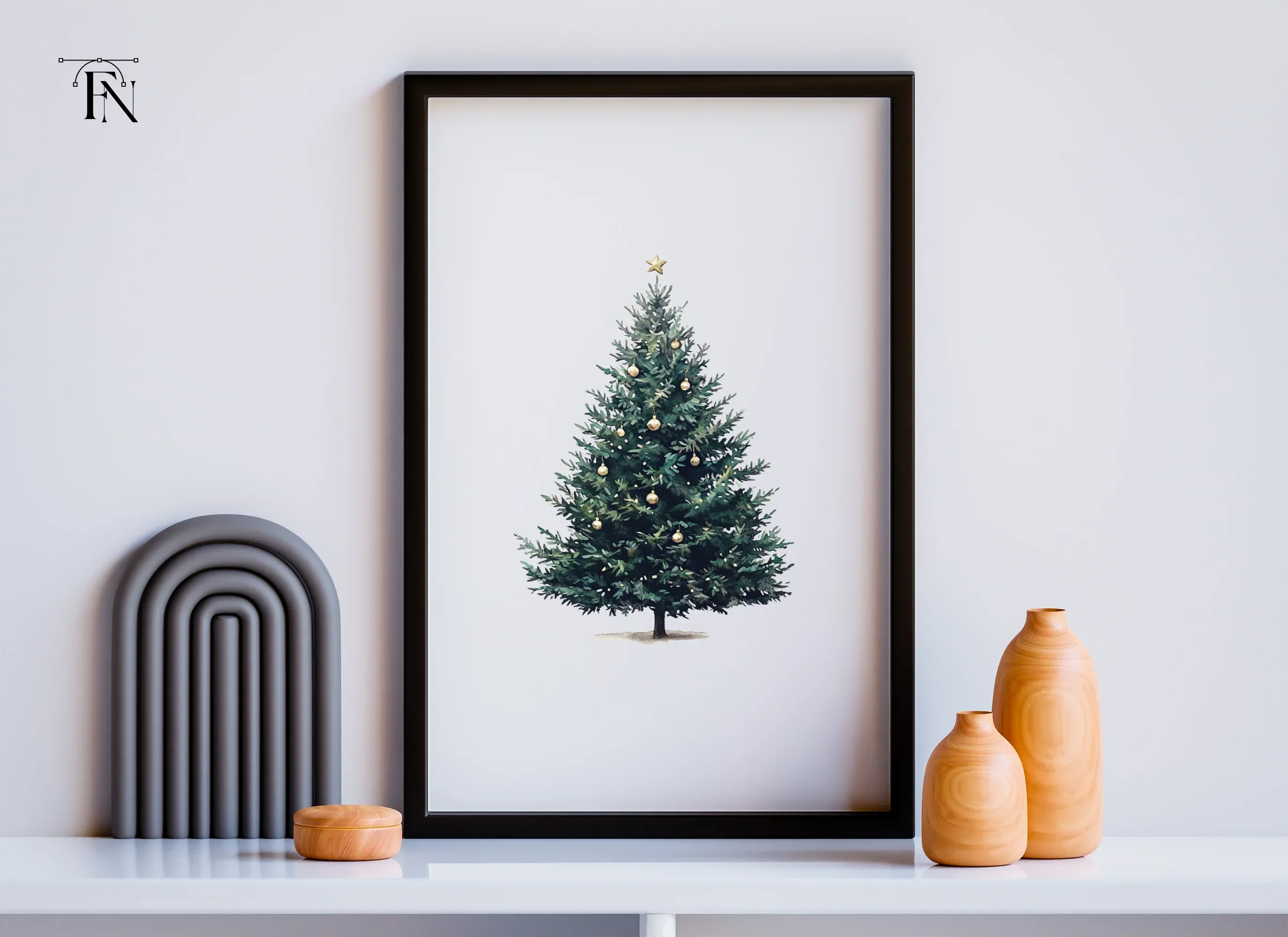 Christmas Tree Clipart Bundle - Image 4