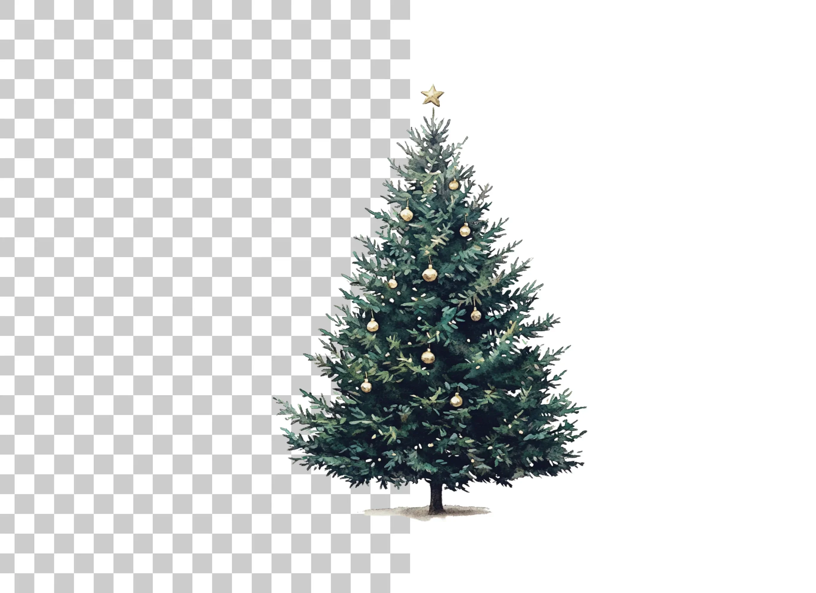 Christmas Tree Clipart Bundle - Image 6