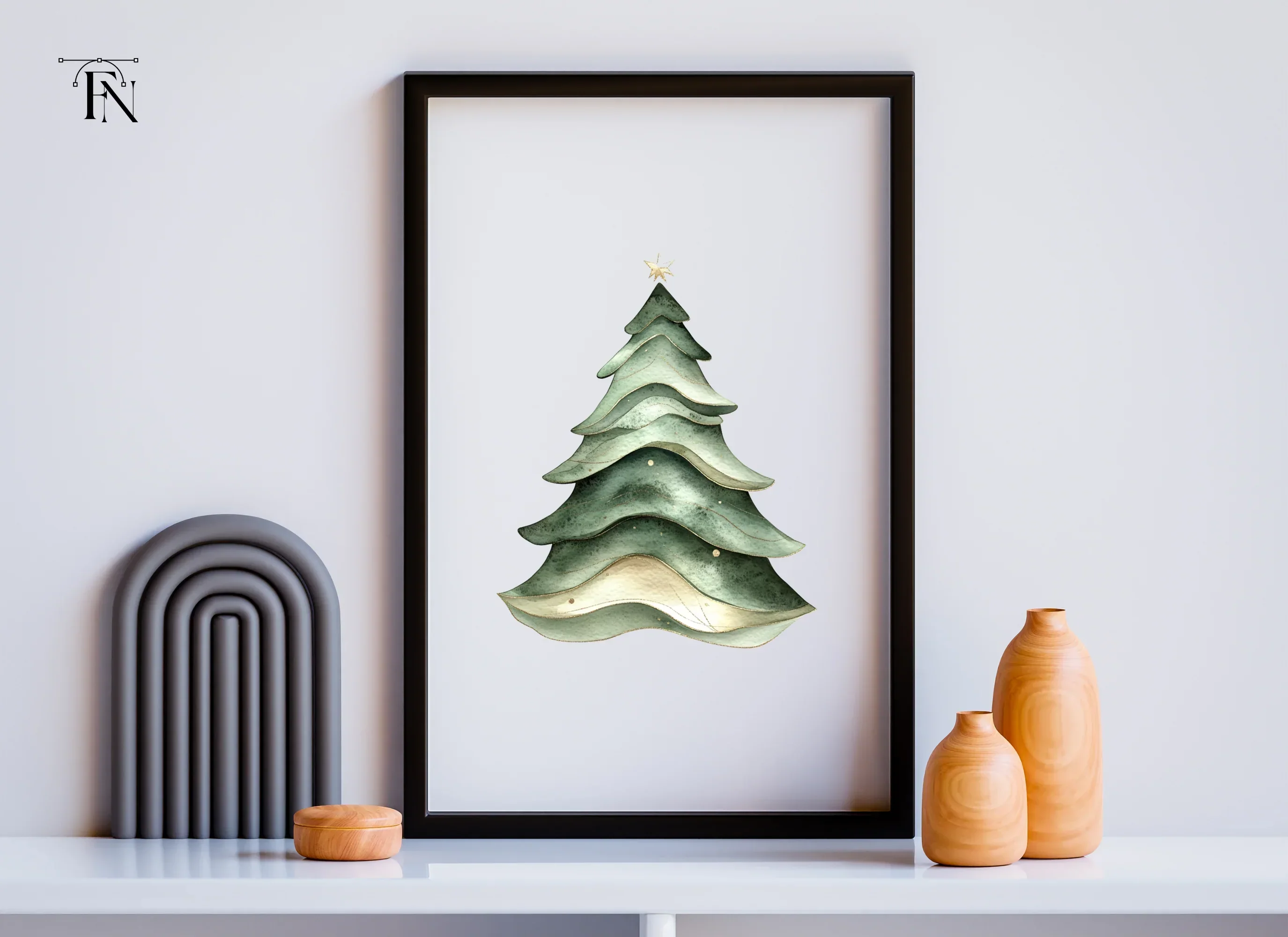 Christmas Tree Clipart Bundle - Image 6