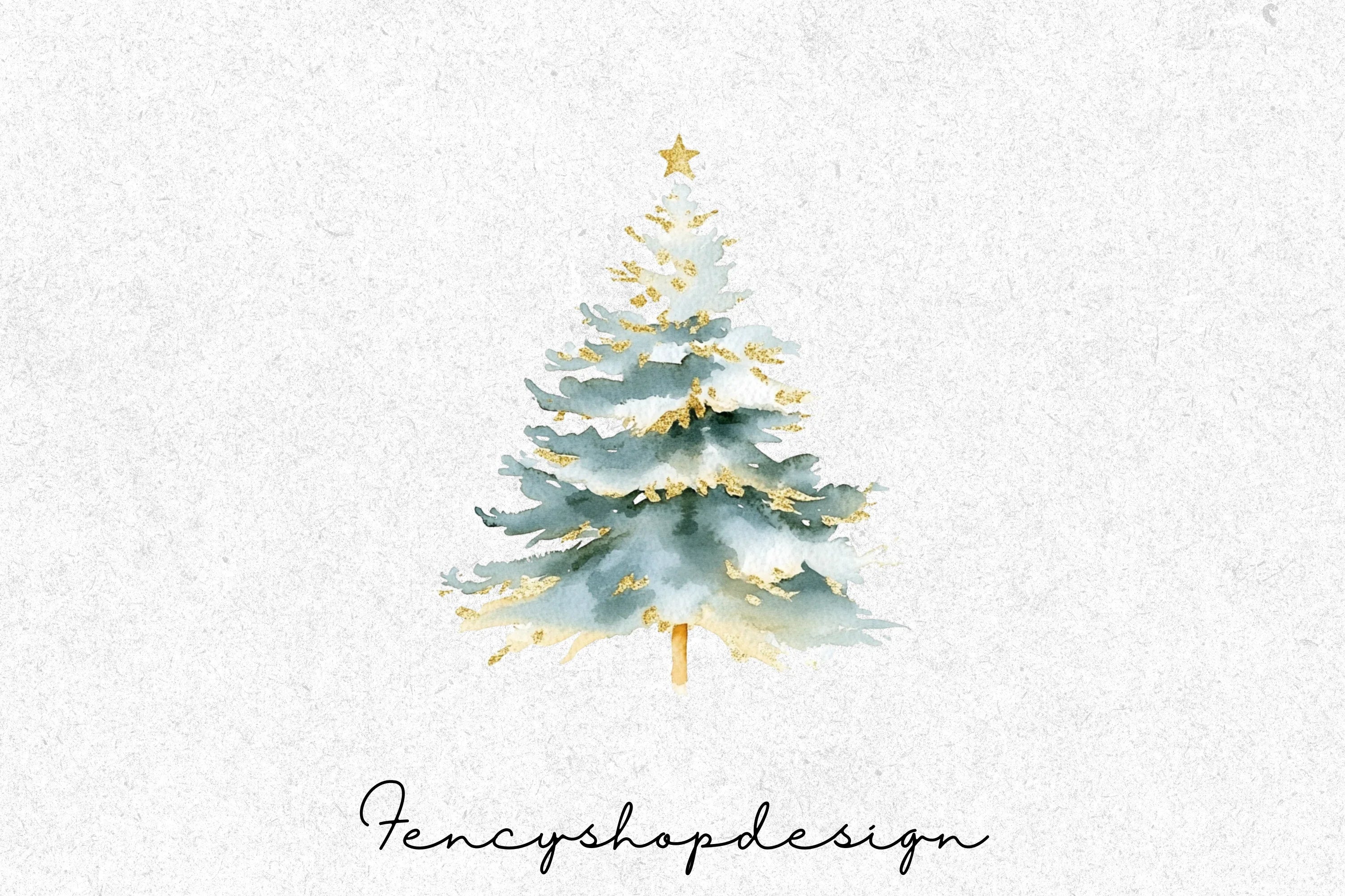 Christmas Tree Clipart Bundle - Image 4