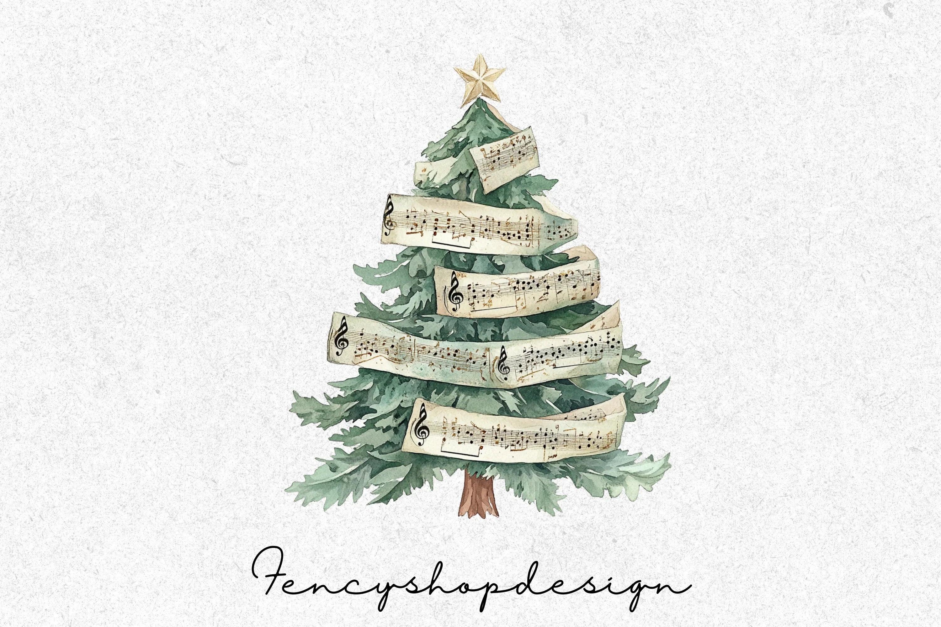 Christmas Tree Clipart Bundle - Image 4