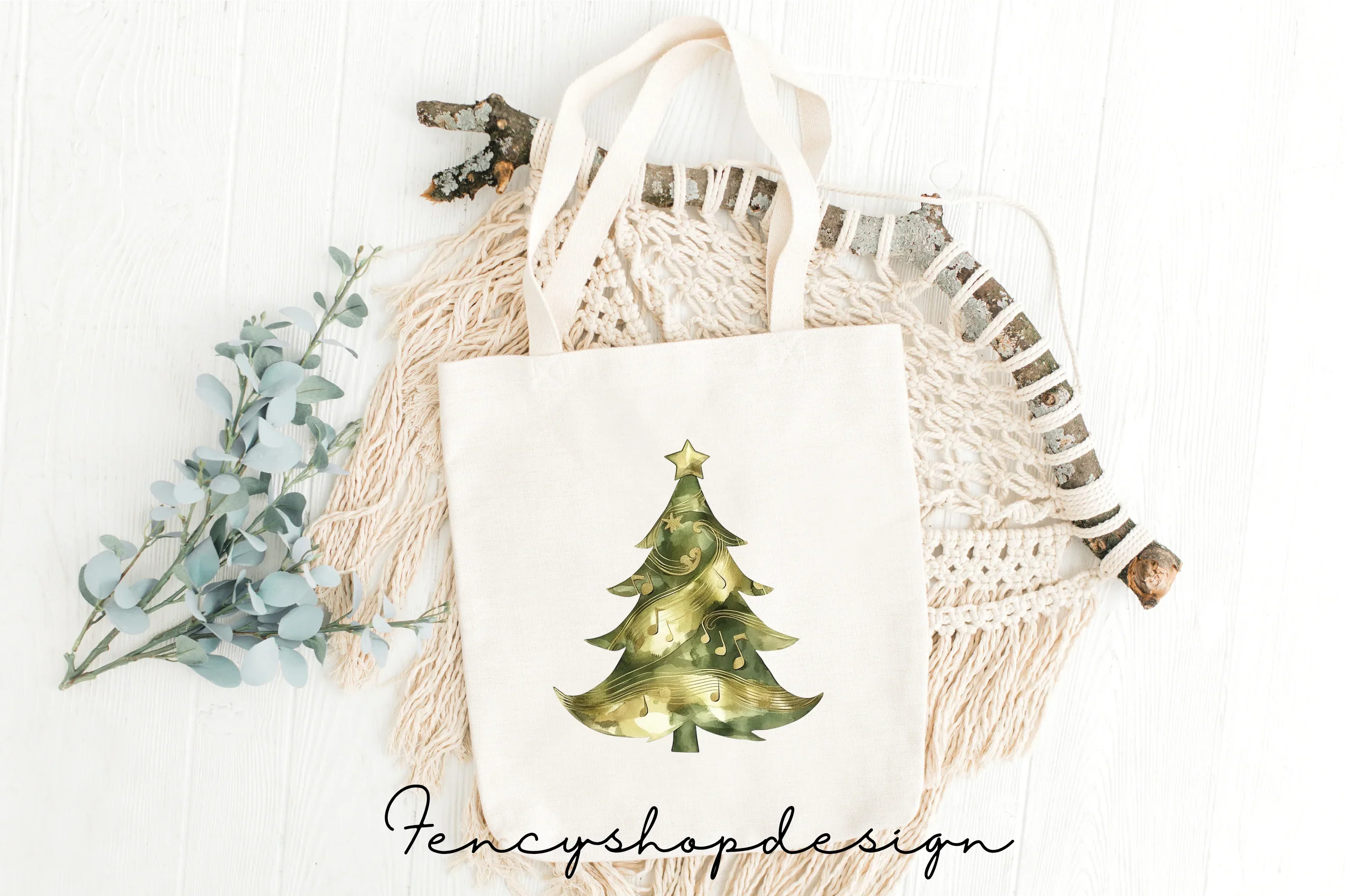 Christmas Tree Clipart Bundle - Image 8