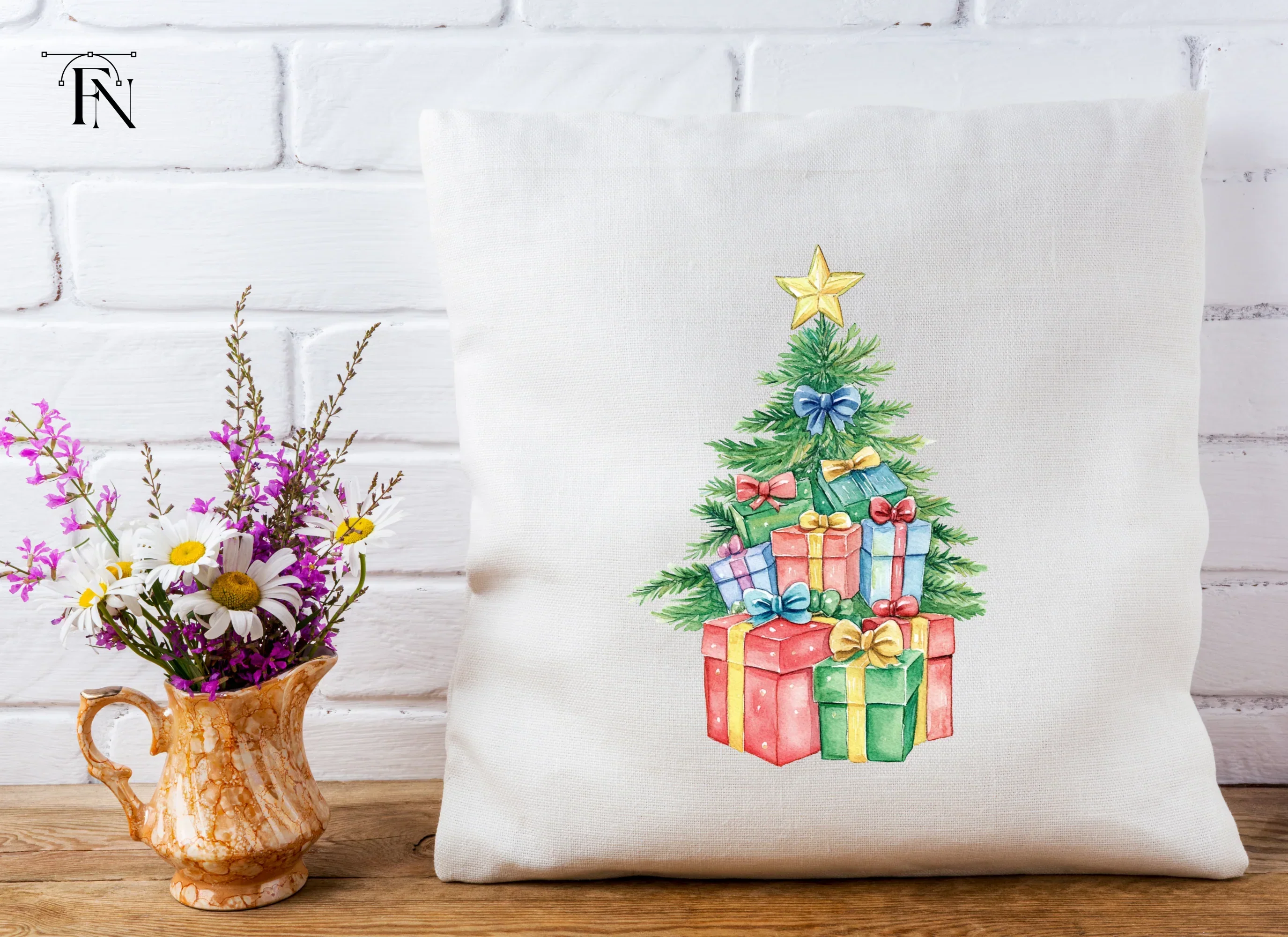 Christmas Tree with Gifts Clipart Bundle - Image 5