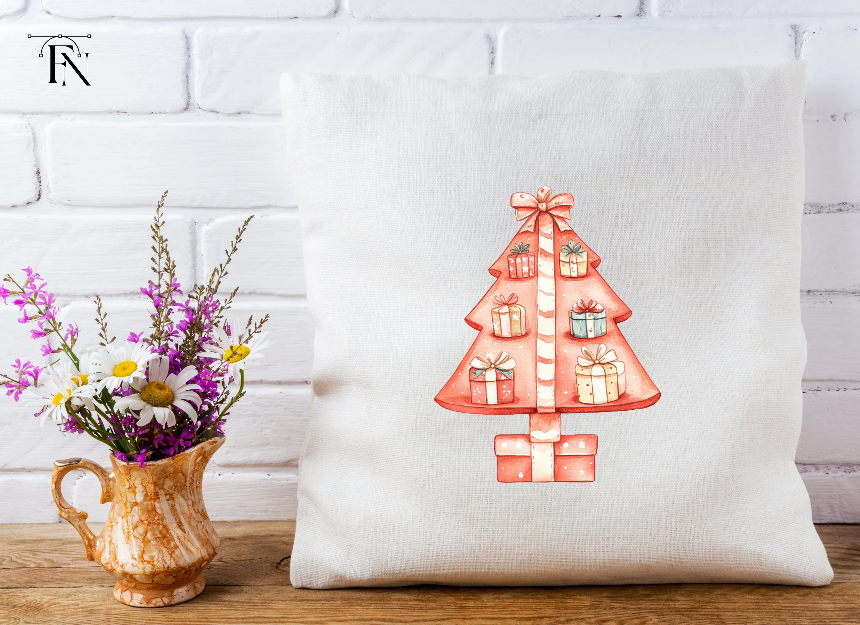 Christmas Tree with Gifts Clipart Bundle - Image 5