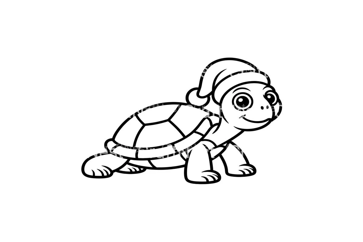 Christmas Turtle Coloring Books Coloring Books - Image 3