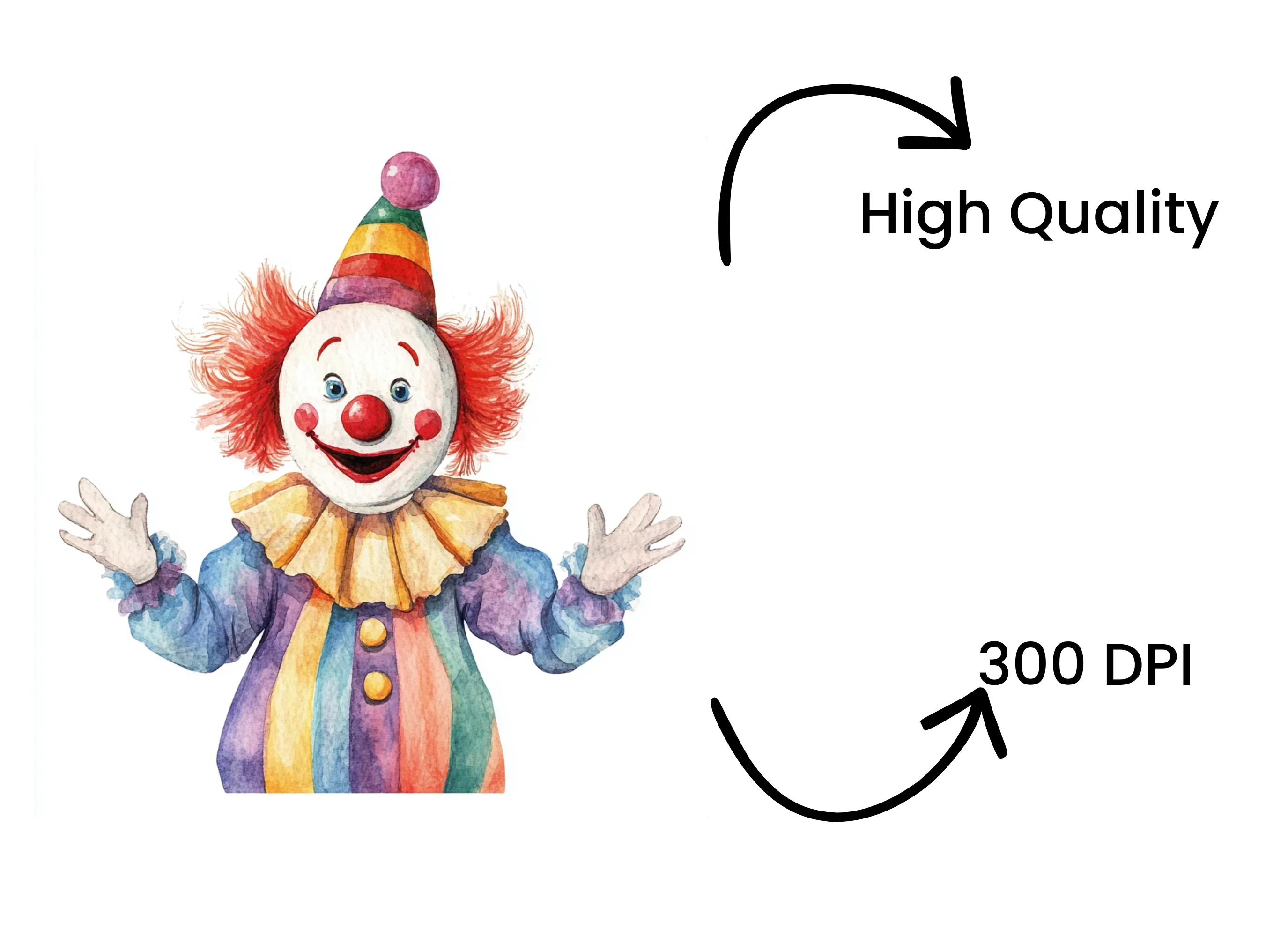 Circus Clowns Clipart Bundle - Image 4