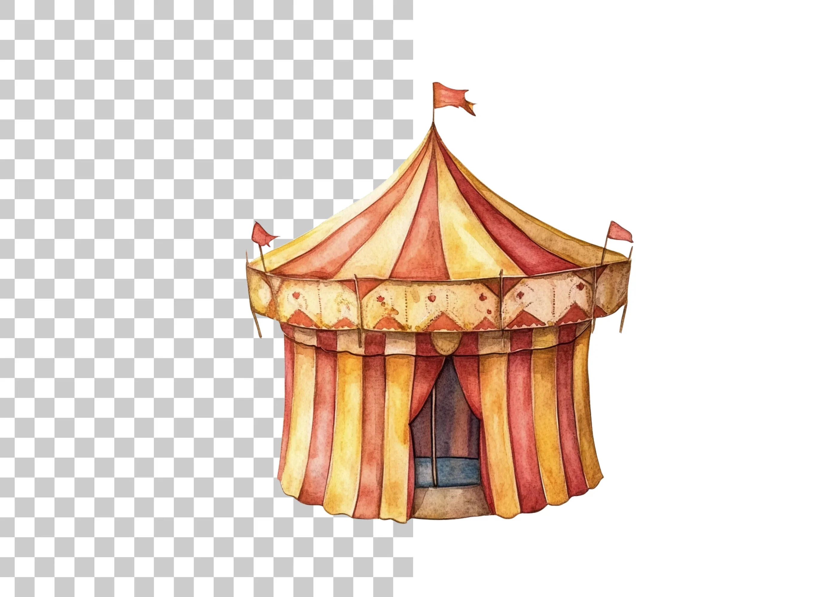 Circus Tent Clipart Bundle - Image 2