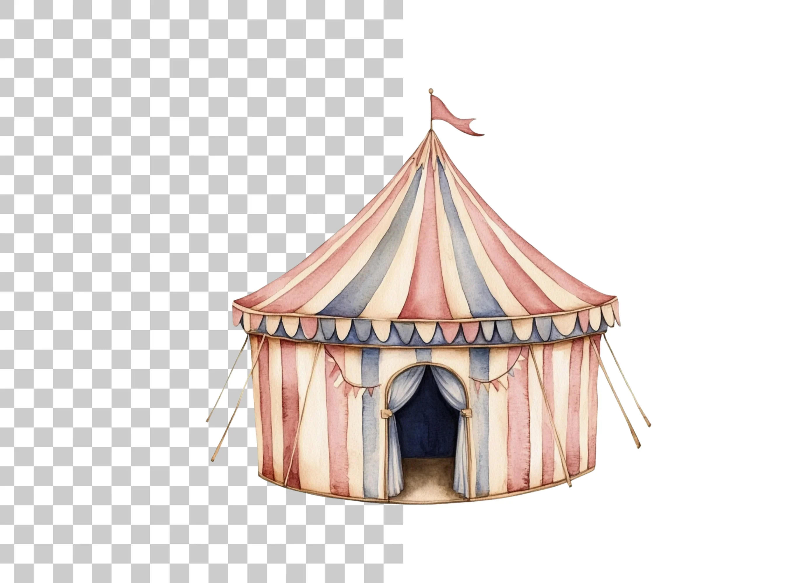 Circus Tent Clipart Bundle - Image 2