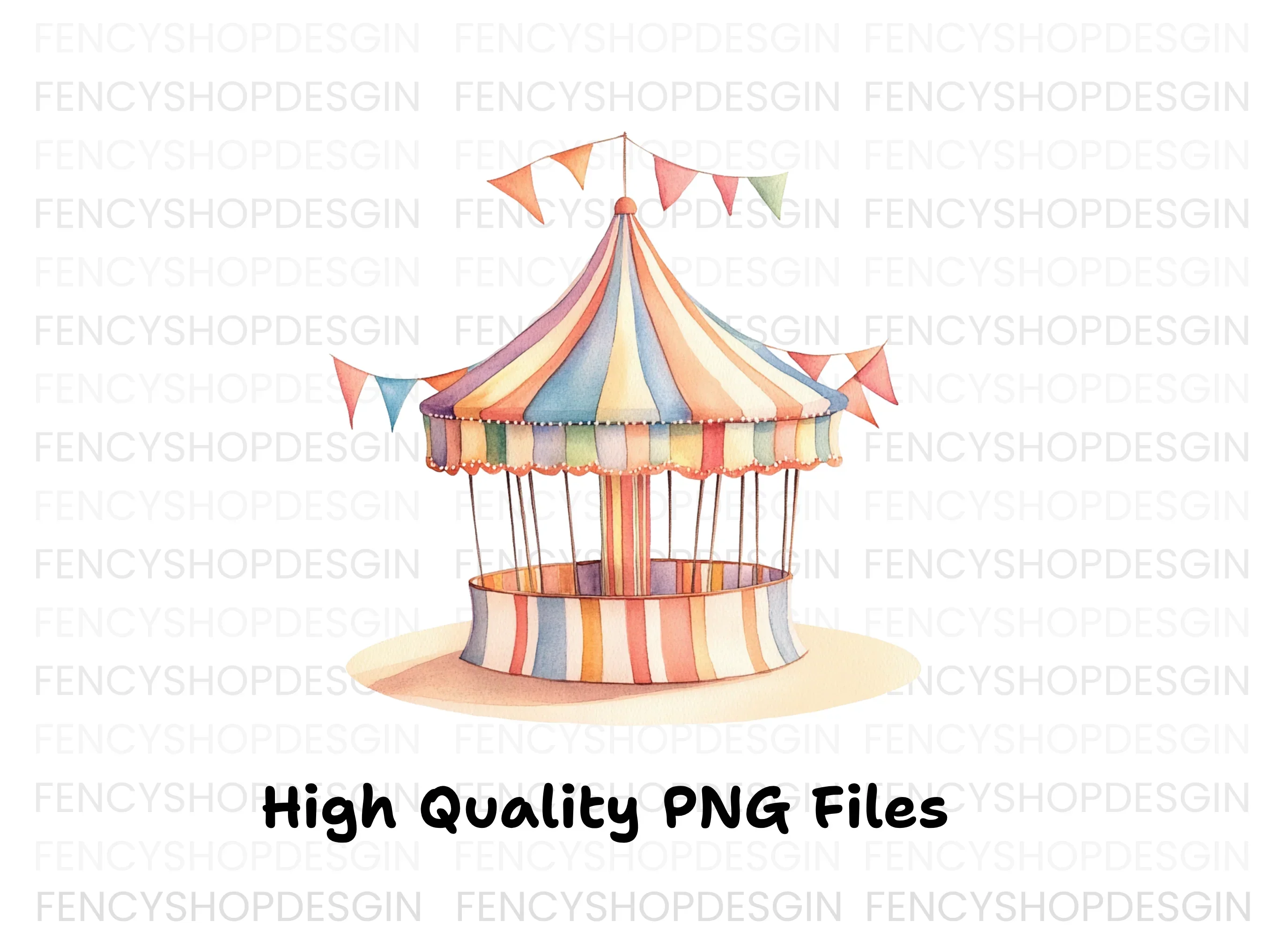 Circus Tent Clipart Bundle - Image 3