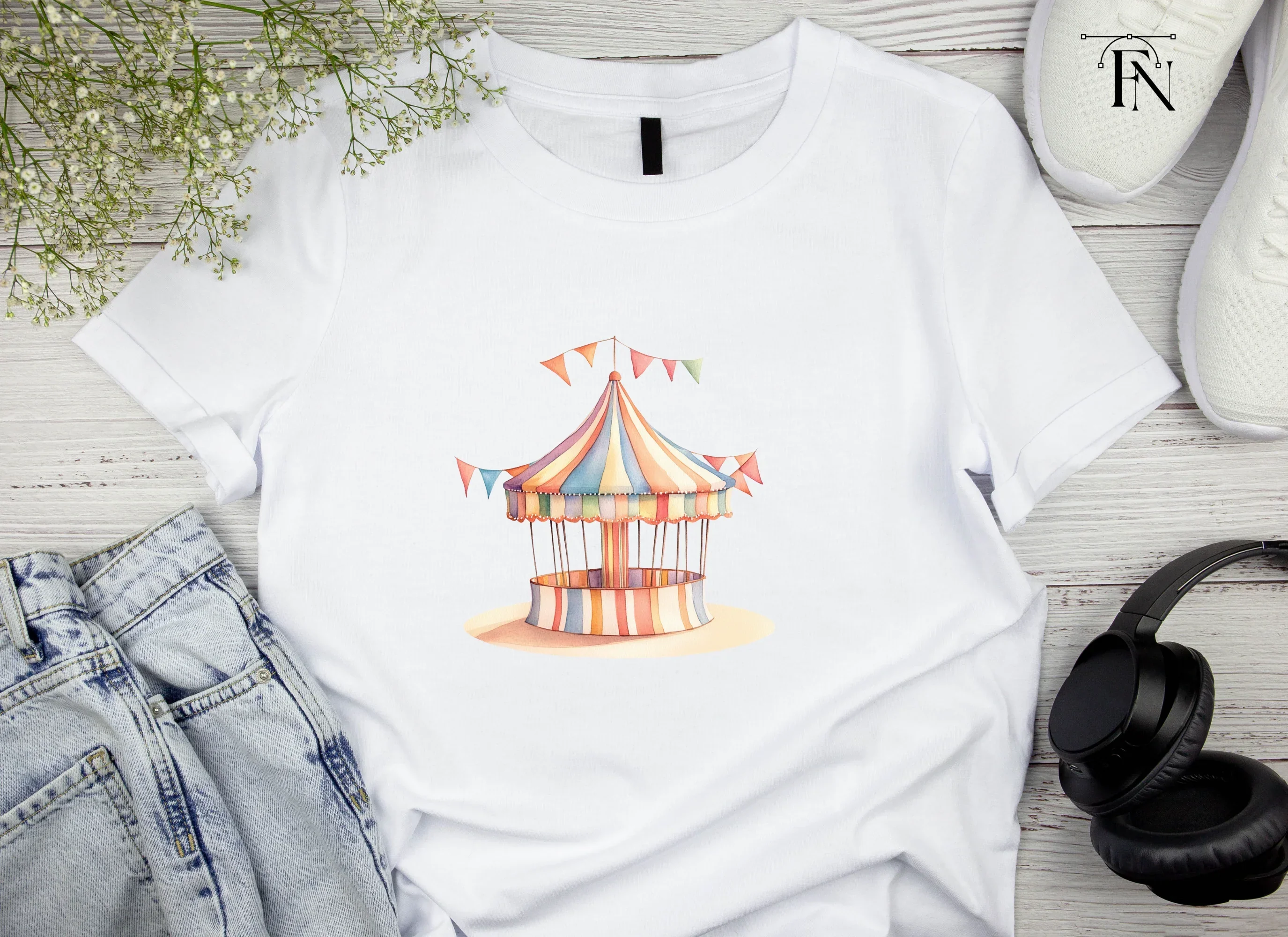 Circus Tent Clipart Bundle - Image 4