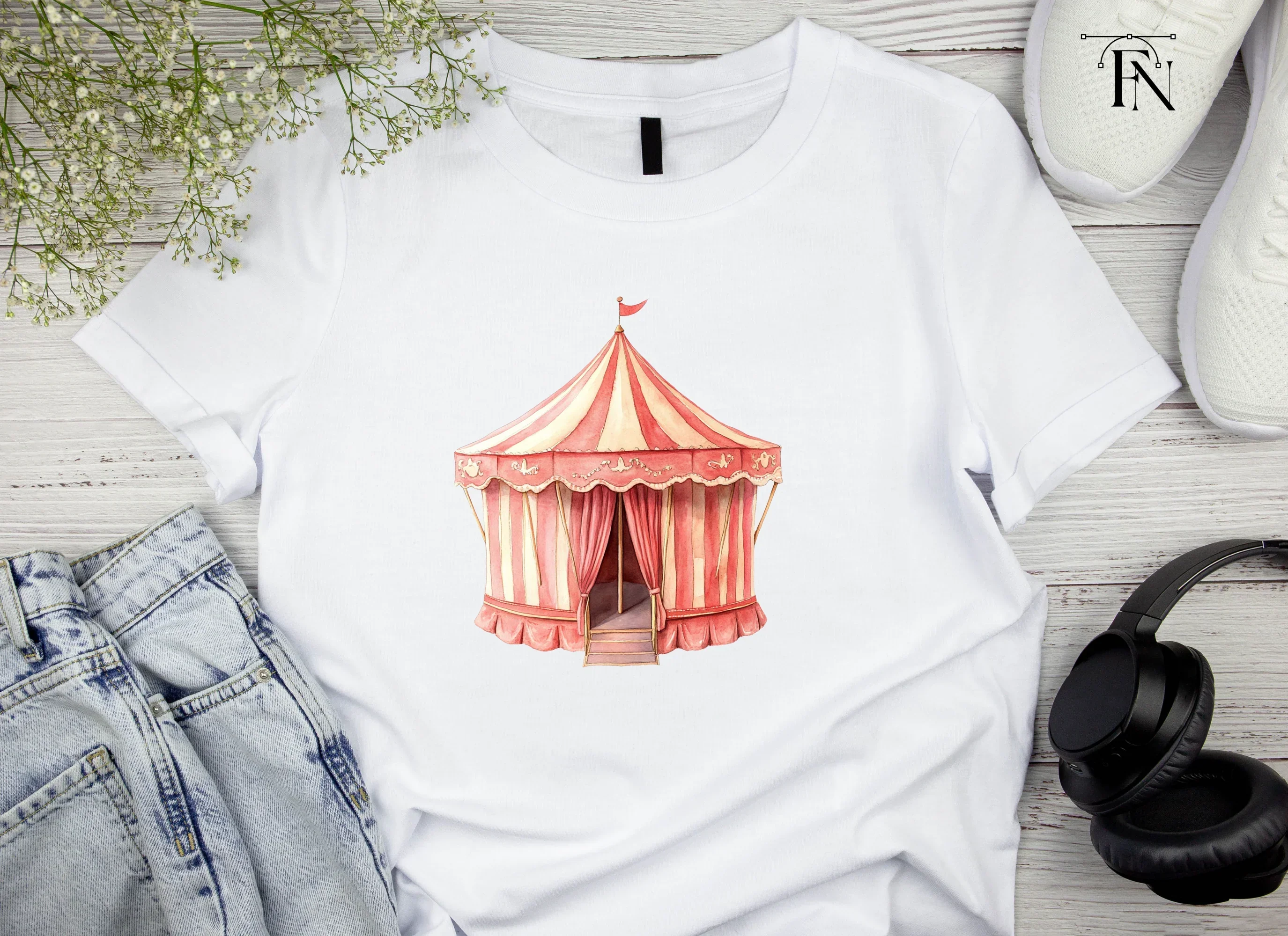 Circus Tent Clipart Bundle - Image 4