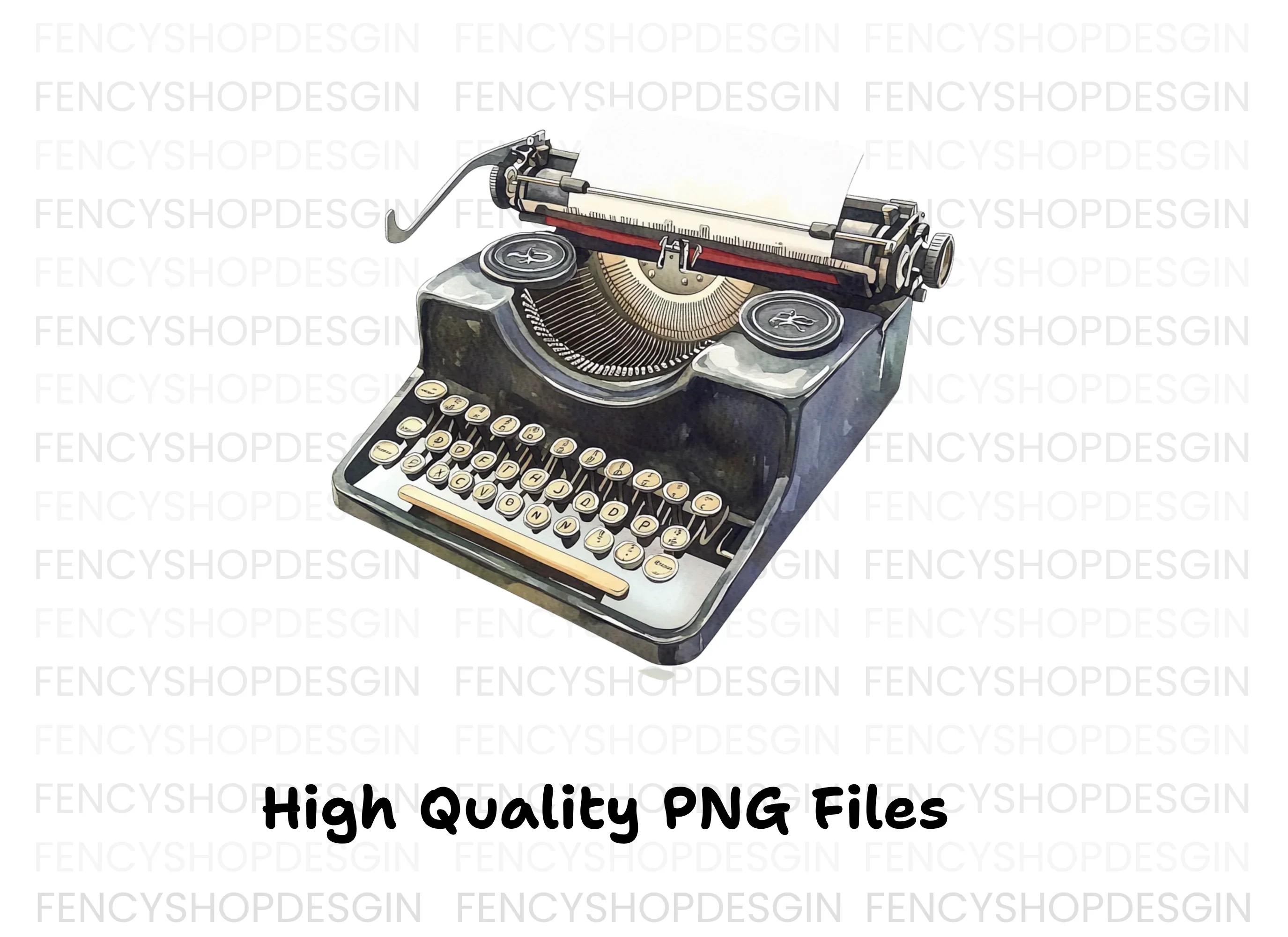 Classic Typewriter Clipart Bundle - Image 3