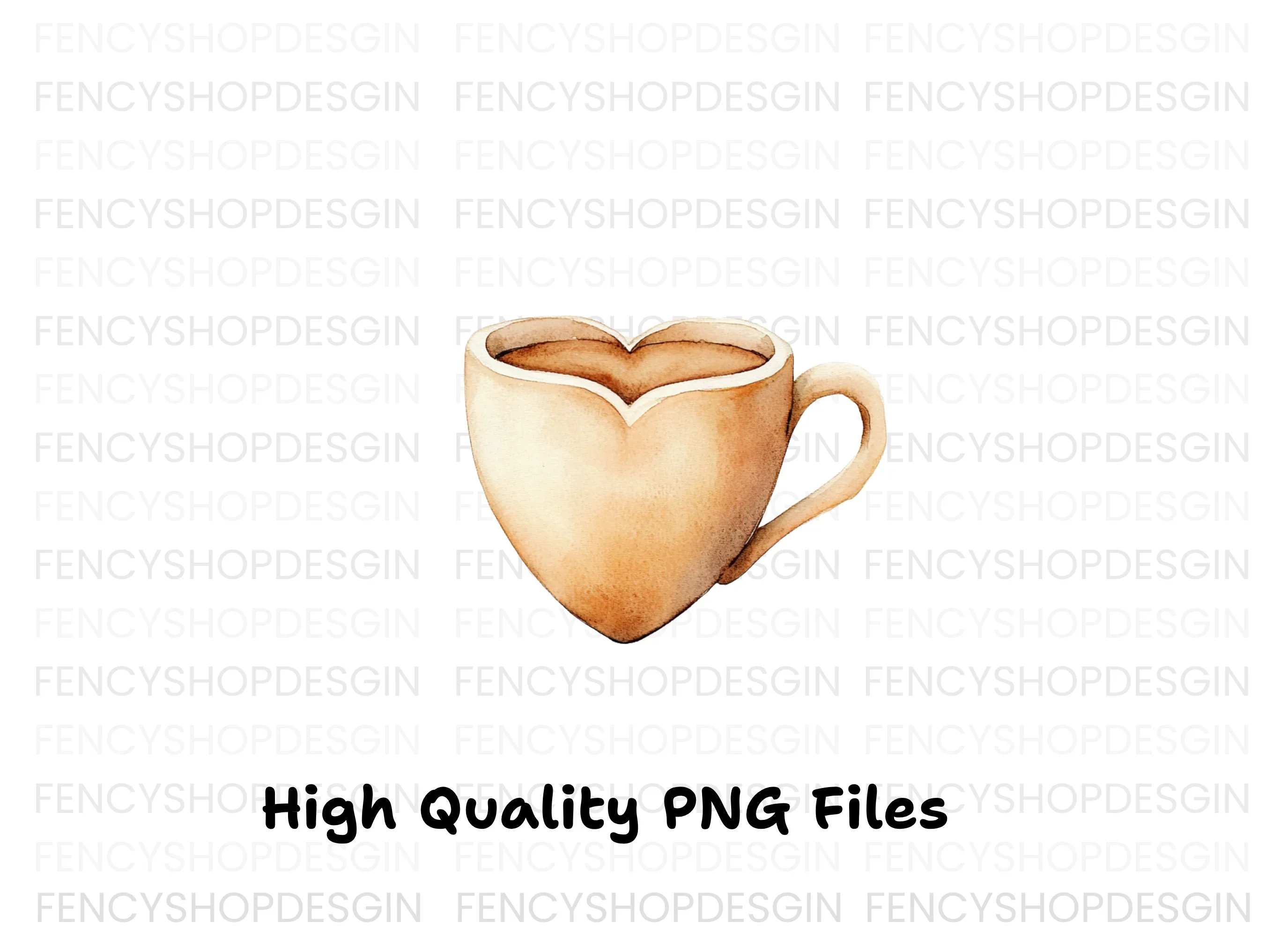 Heart Coffee Mug Clipart Bundle - Image 2