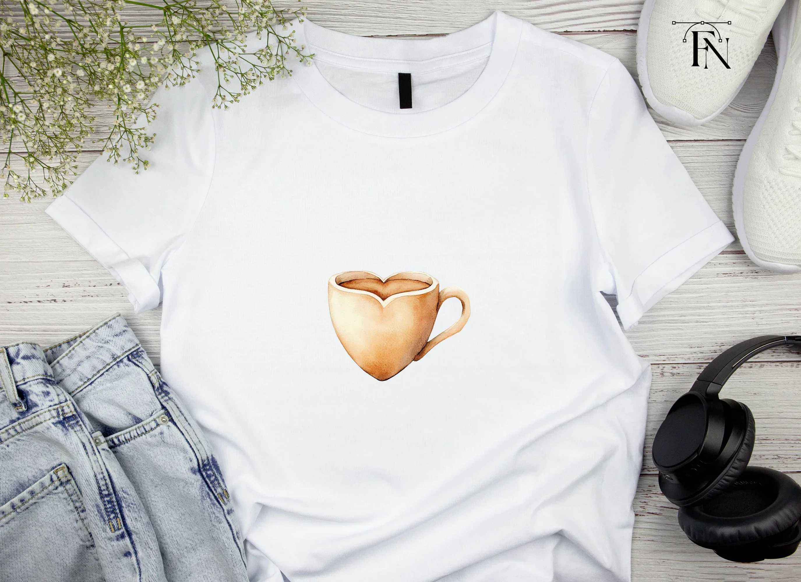 Heart Coffee Mug Clipart Bundle - Image 5