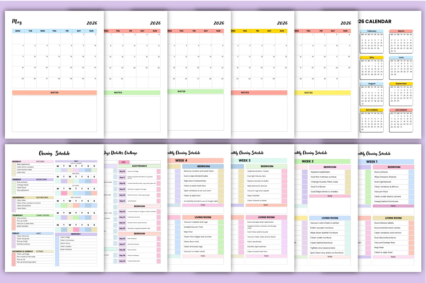Cleaning Schedule Planner Template - Image 2
