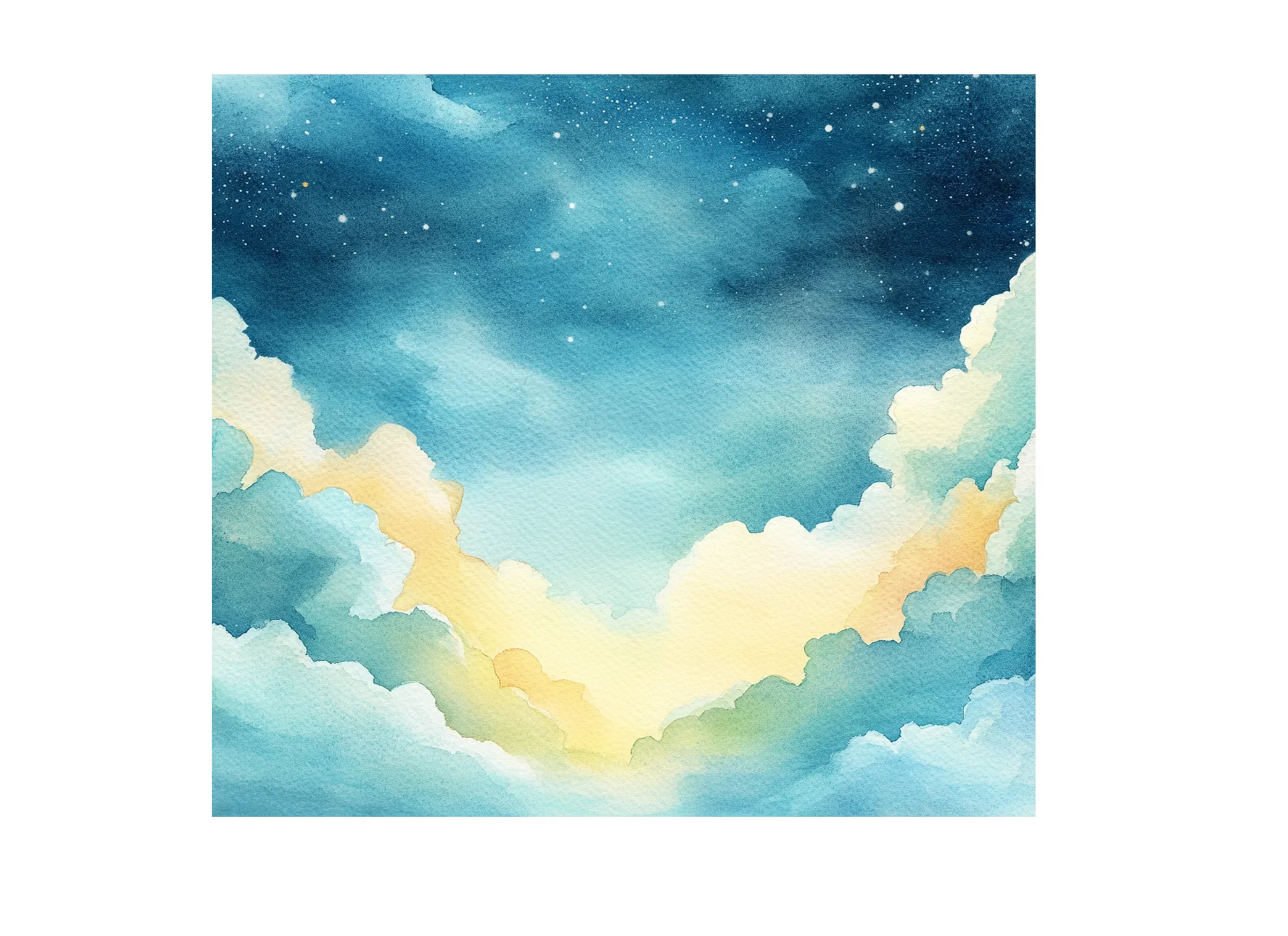 Cloud Sky Background Clipart Bundle - Image 3