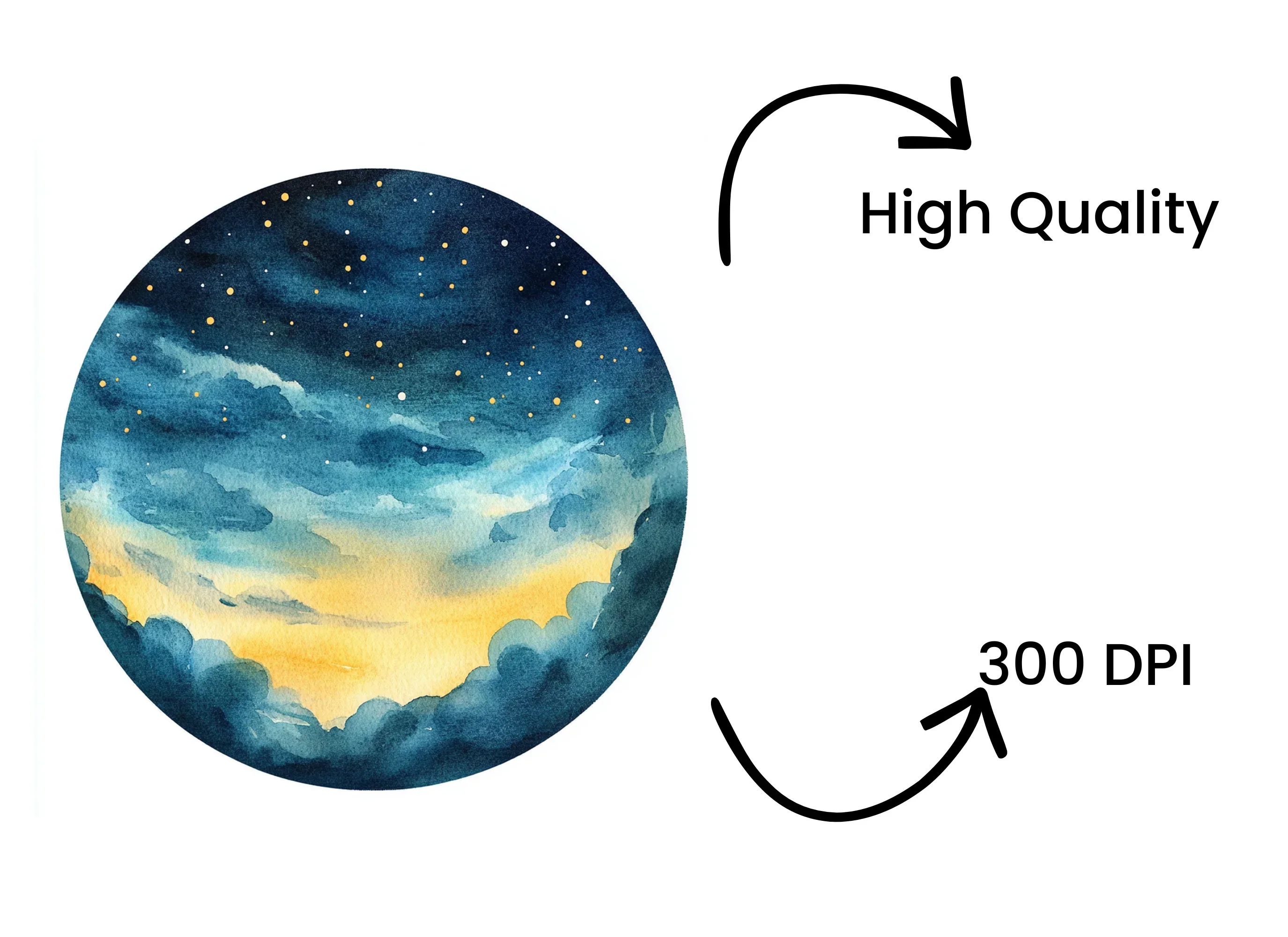 Cloud Sky Background Clipart Bundle - Image 4