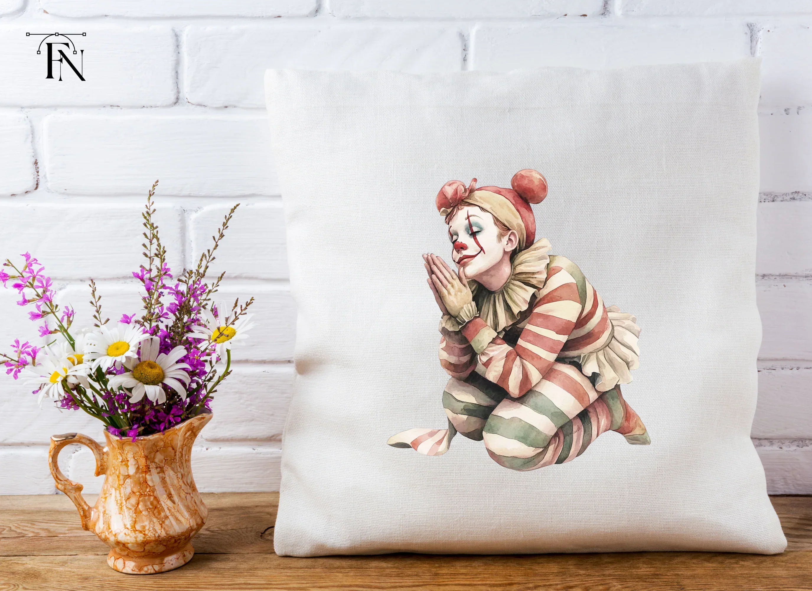 Clowns Praying Clipart Bundle - Image 5