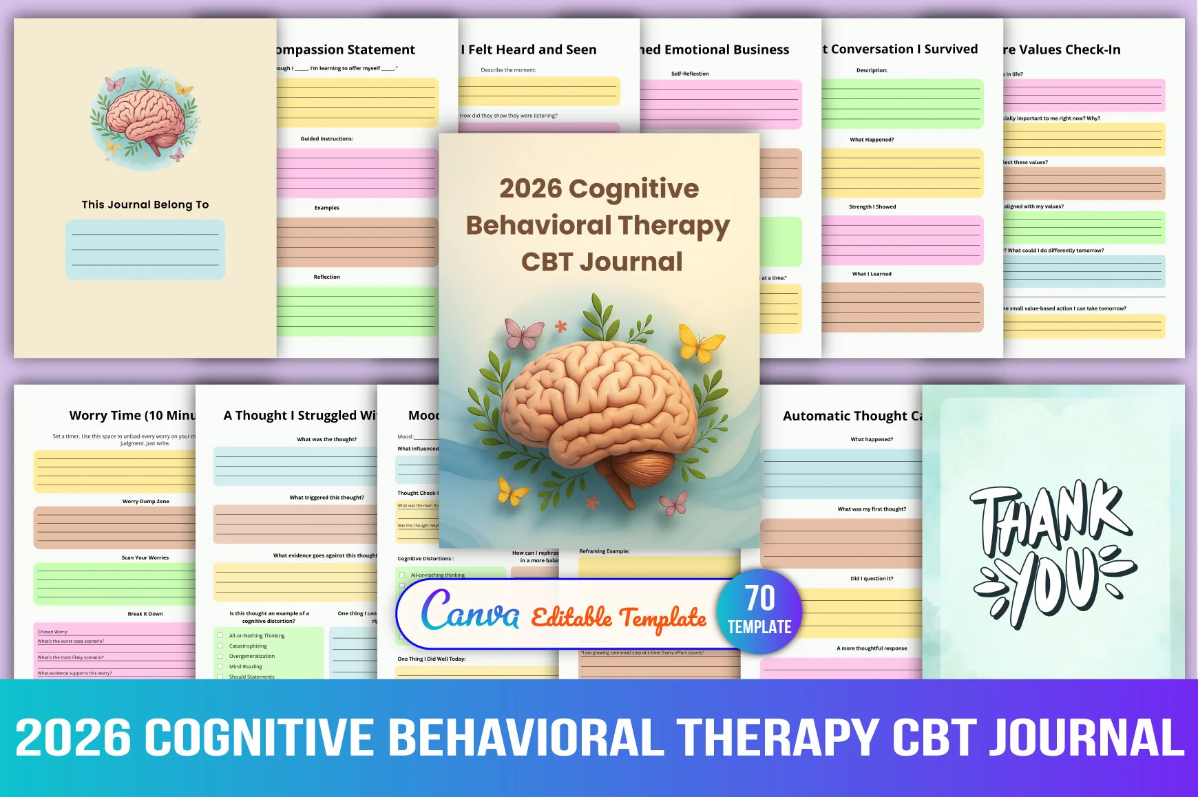 Cognitive Behavioral Therapy Planner