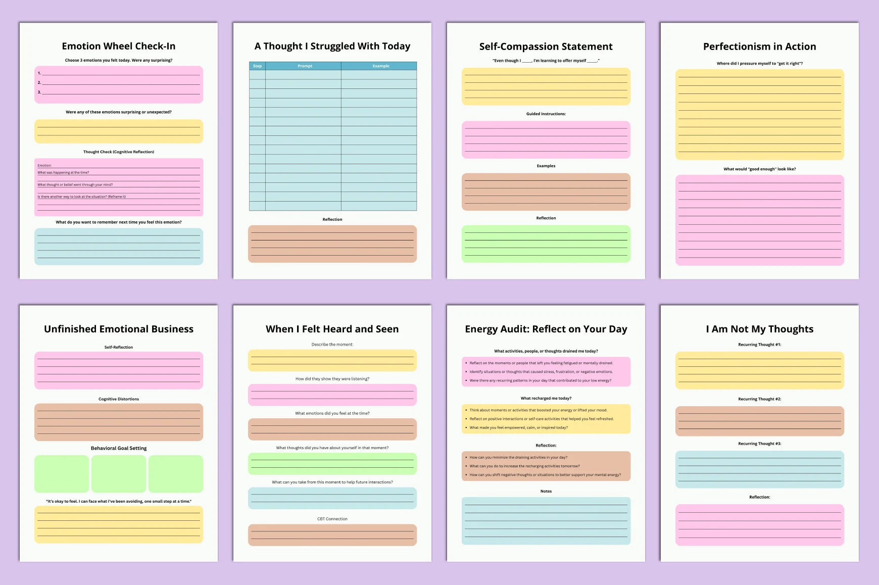 Cognitive Behavioral Therapy Planner - Image 3