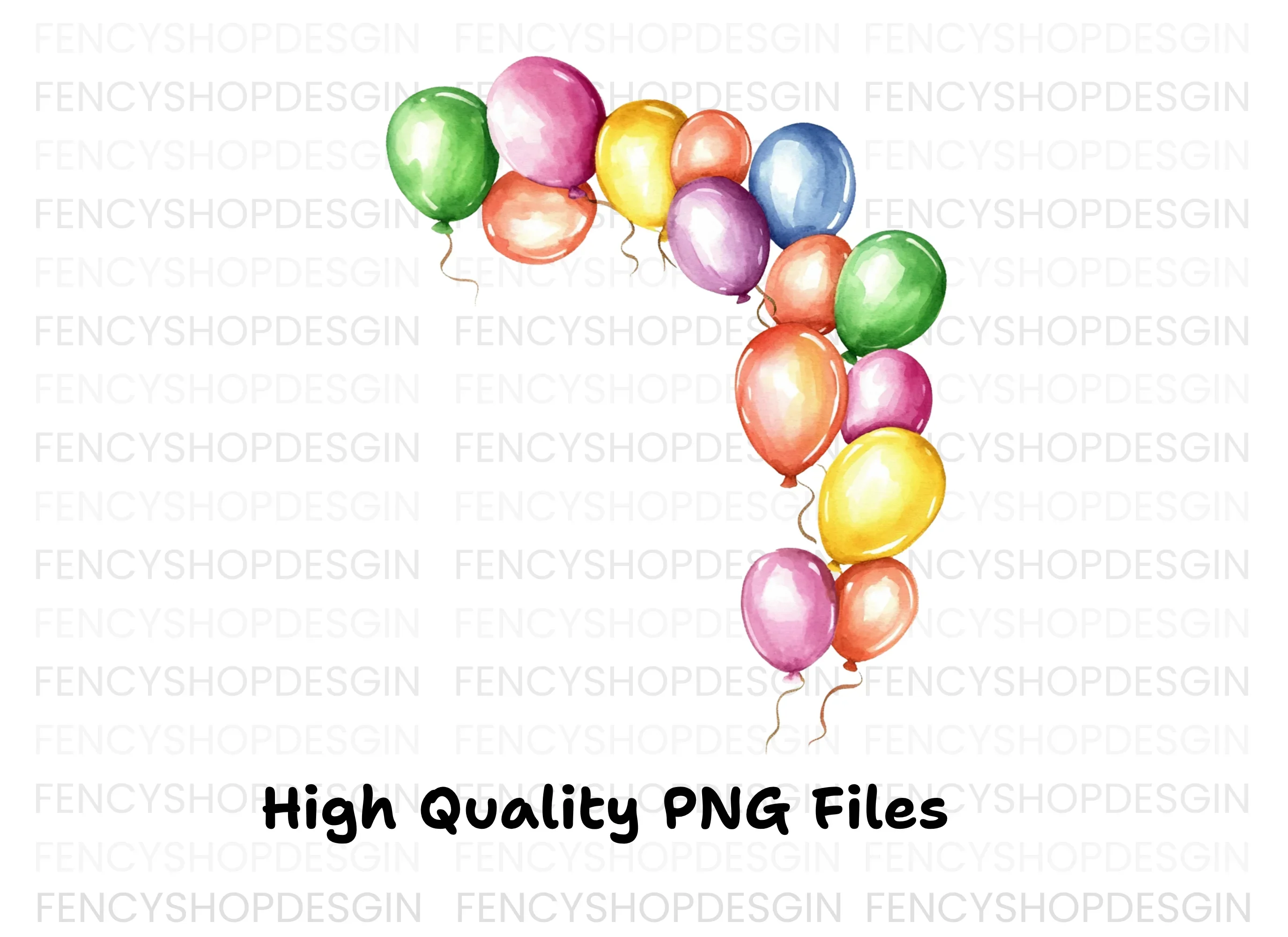 Colorful Balloon Arch Clipart Bundle - Image 3