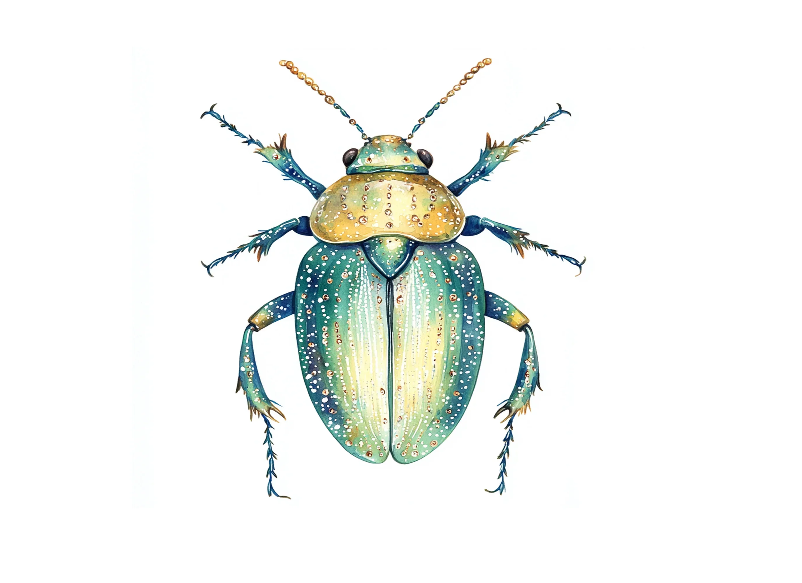 Colorful Beetle Illustration Clipart Bundle - Image 2