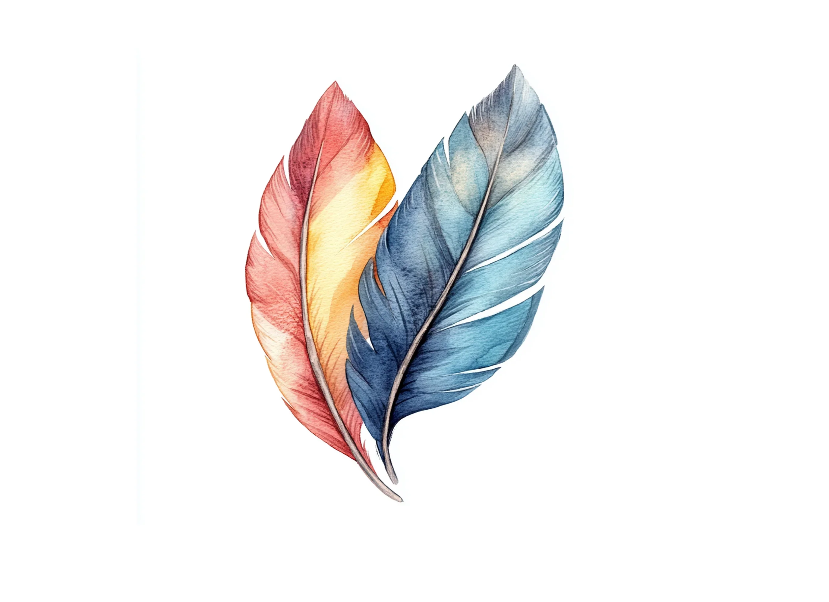 Colorful Feather Clipart Bundle - Image 2