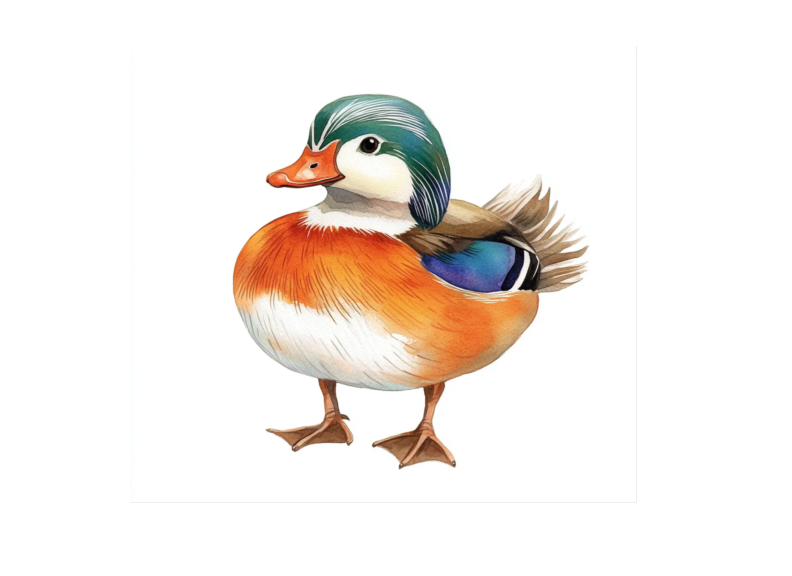 Colorful Mandarin Duck Clipart Bundle - Image 2