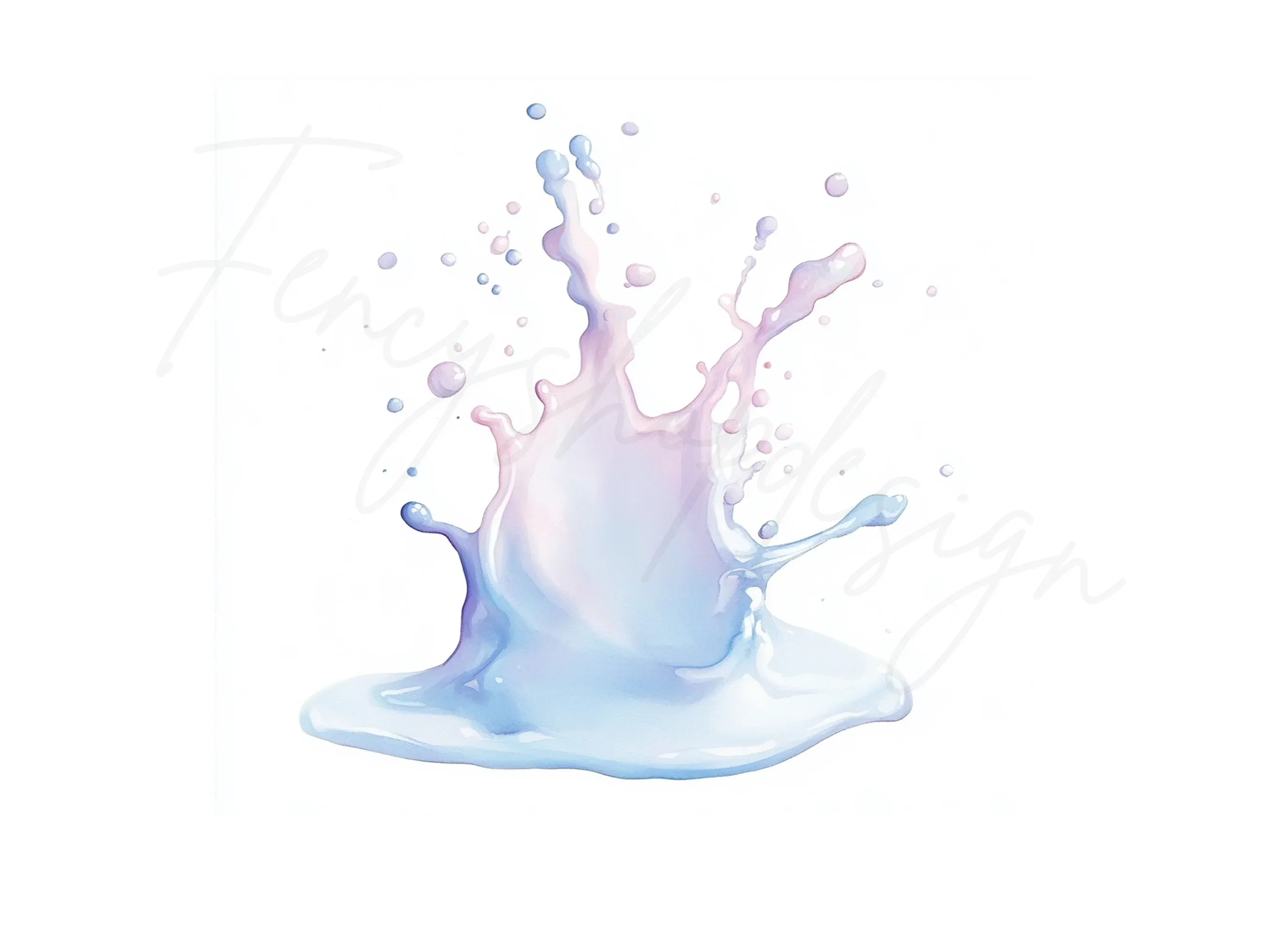 Colorful Milk Splash Clipart Bundle - Image 2