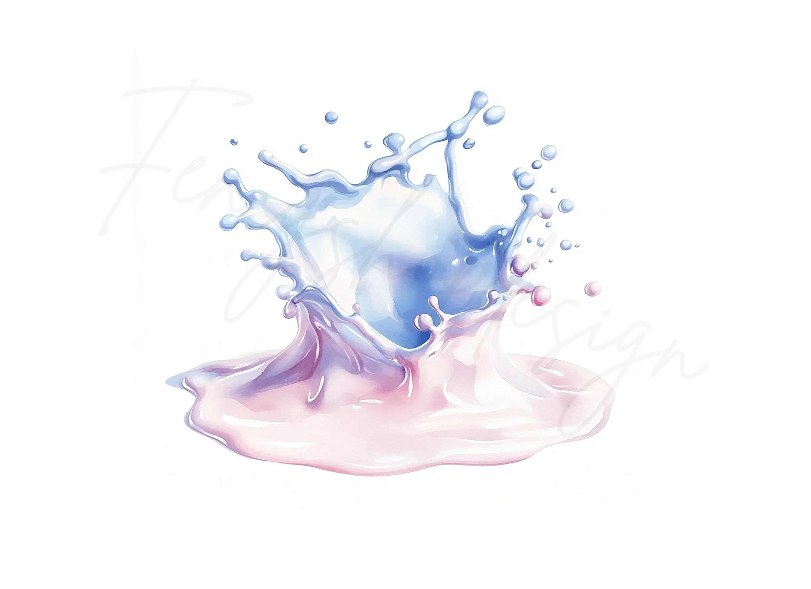 Colorful Milk Splash Clipart Bundle - Image 3