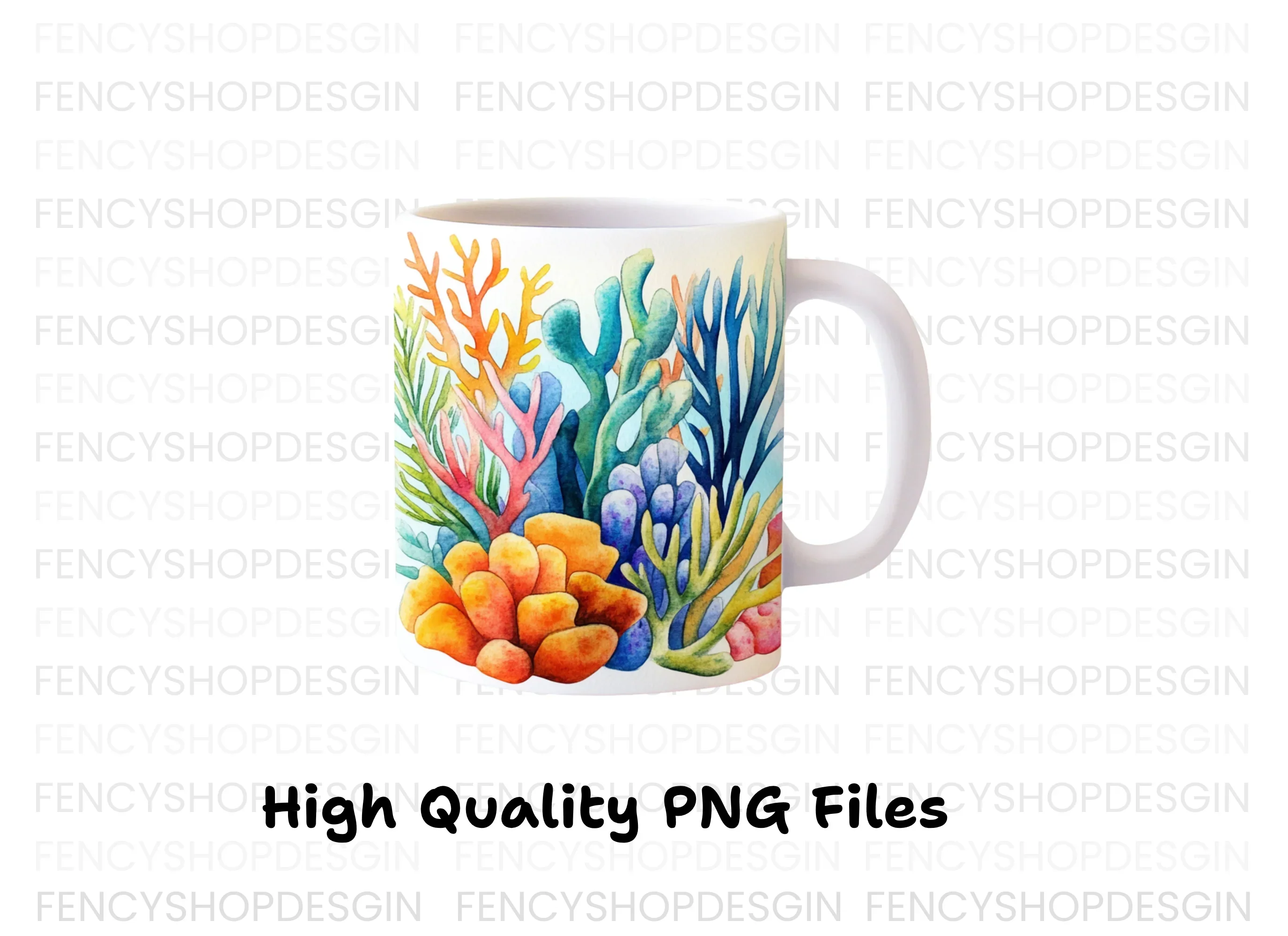 Colorful Underwater Coral Clipart Bundle - Image 2