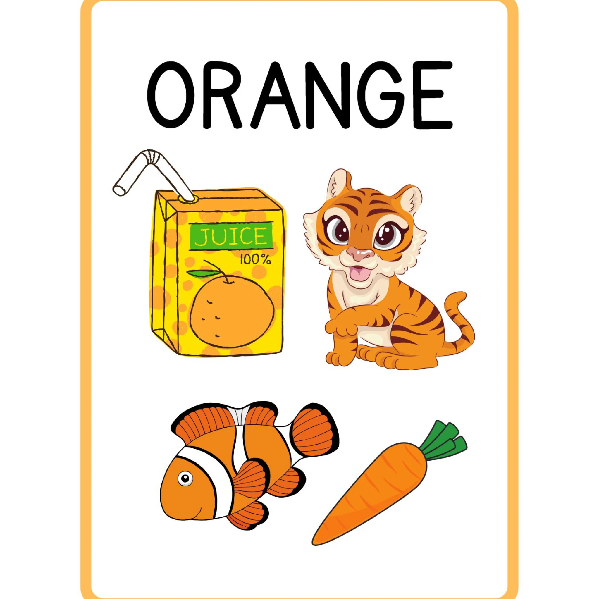 Colors Flashcards with Objects for Kids - Image 5
