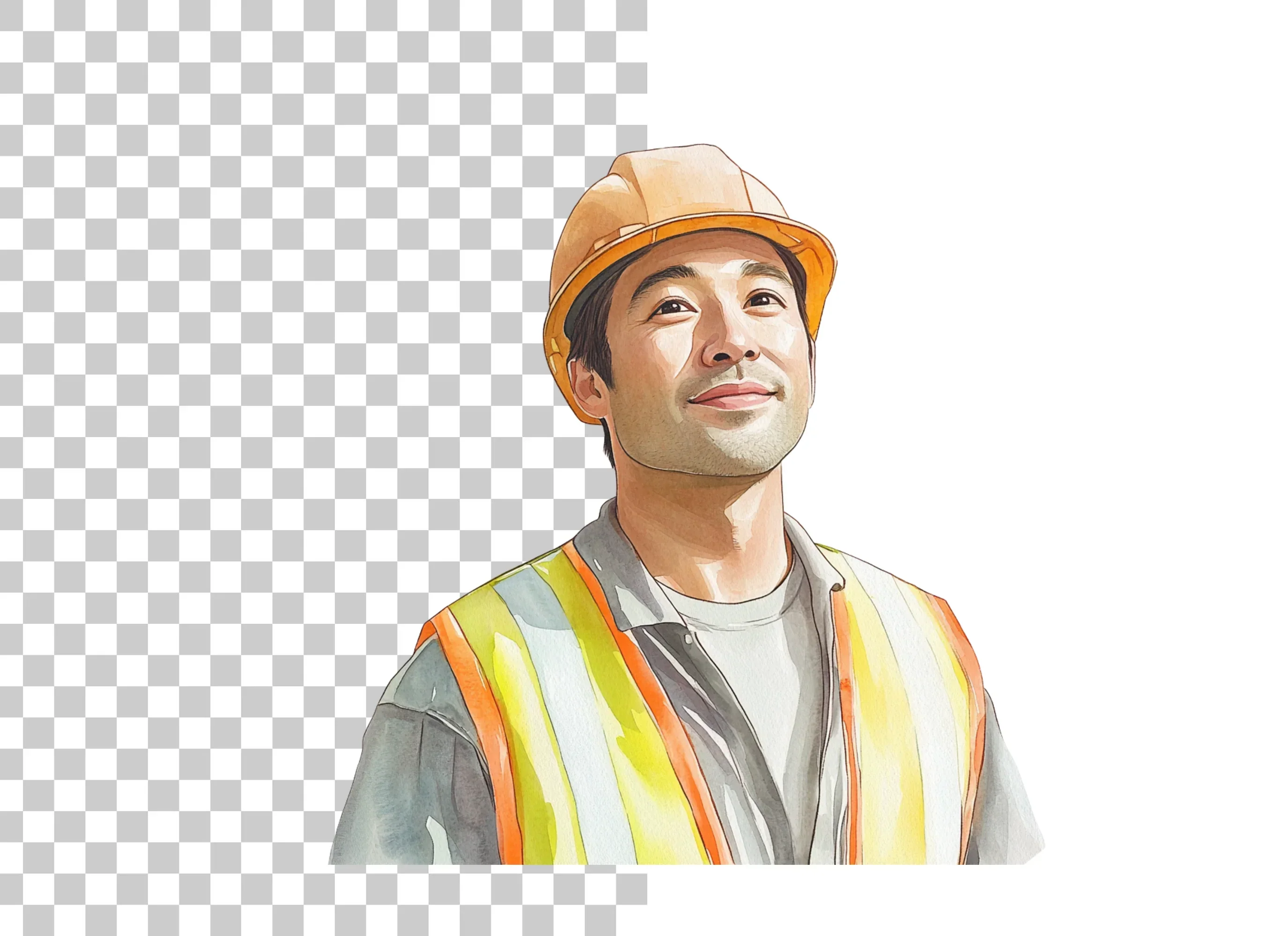 Confident Male Construction Worker Clipart Bundle - Image 6