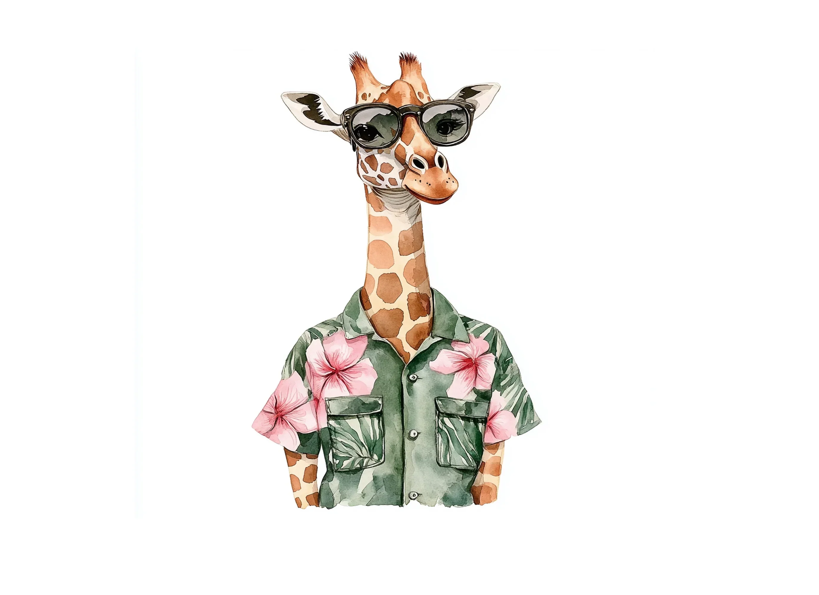 Cool Giraffes with Sunglasses Clipart Bundle - Image 3