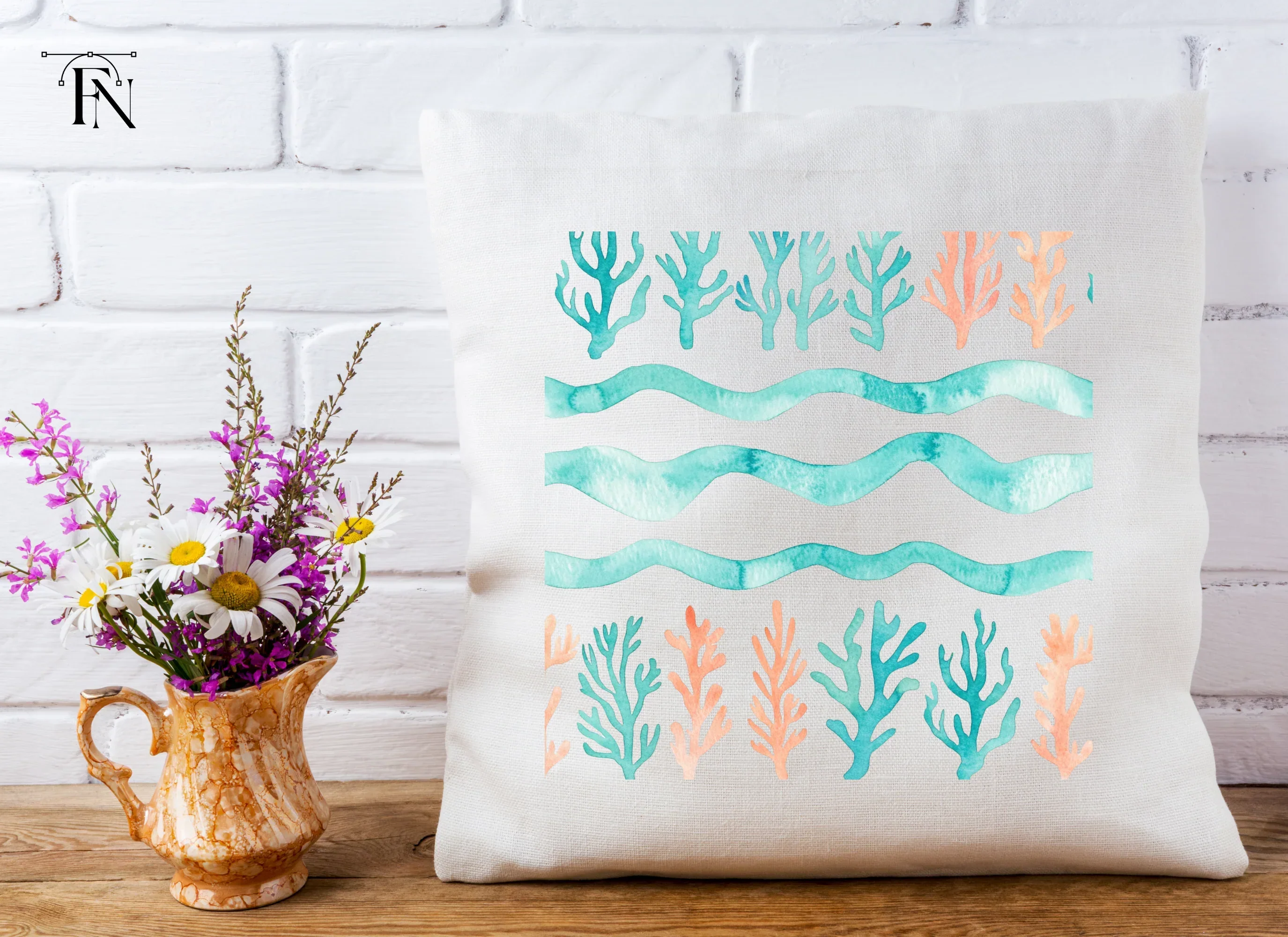 Coral Reef Pattern Clipart Bundle - Image 5