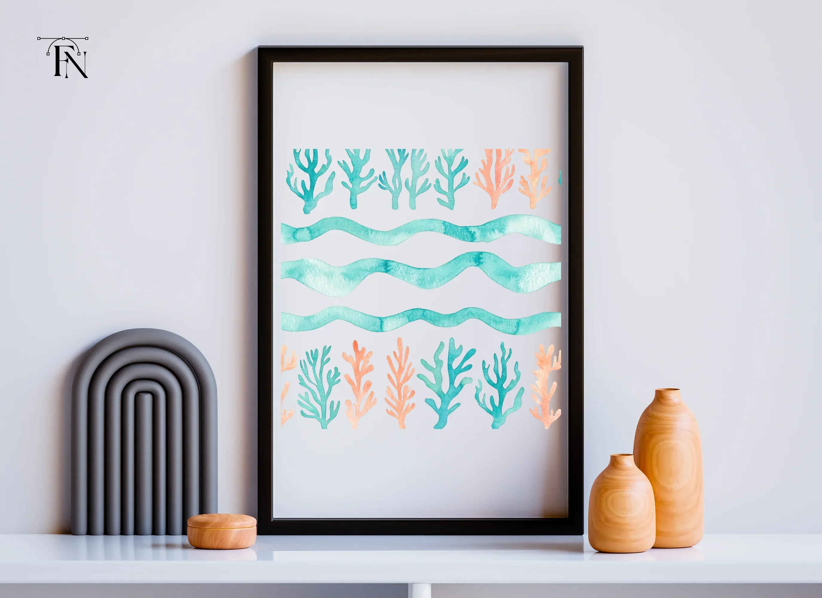 Coral Reef Pattern Clipart Bundle - Image 6