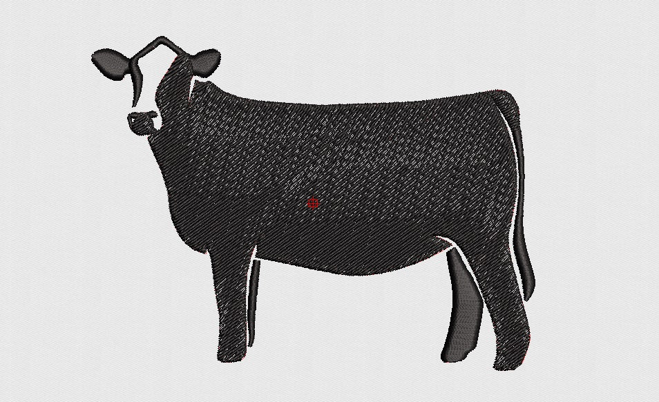 Cow Embroidery Design