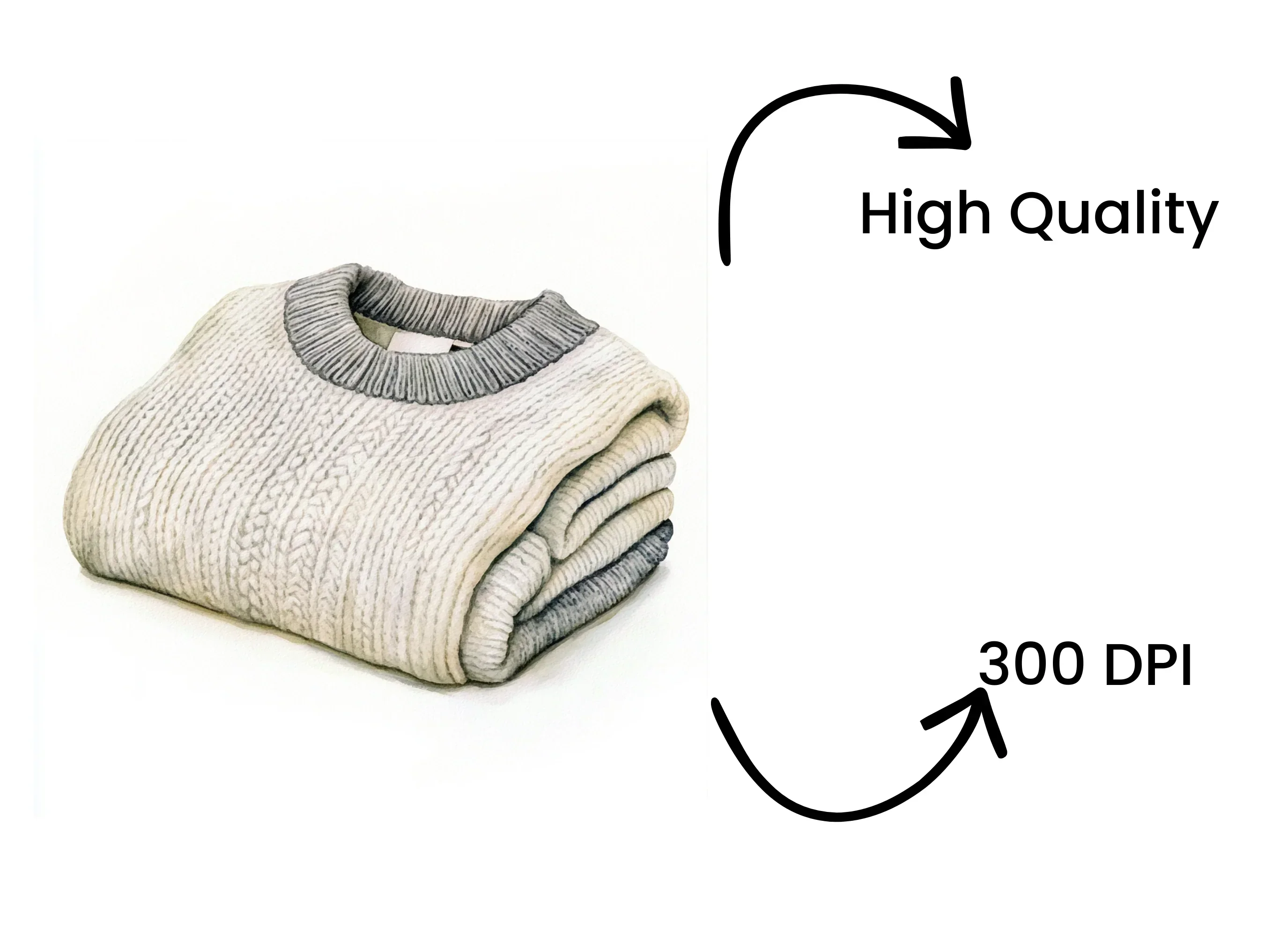 Cozy Folded Sweaters Clipart Bundle - Image 4