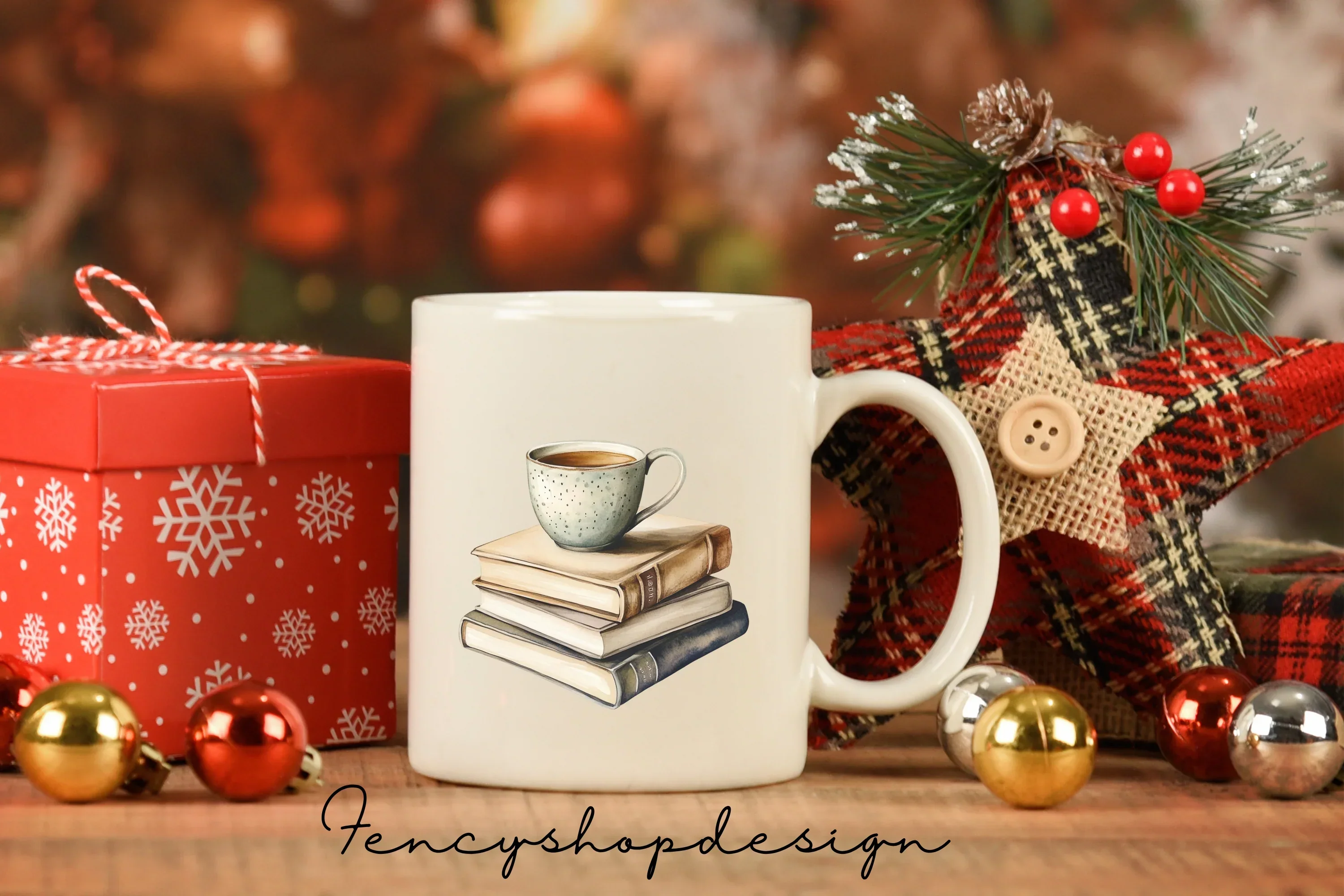 Cozy Tea Books Clipart Bundle - Image 7