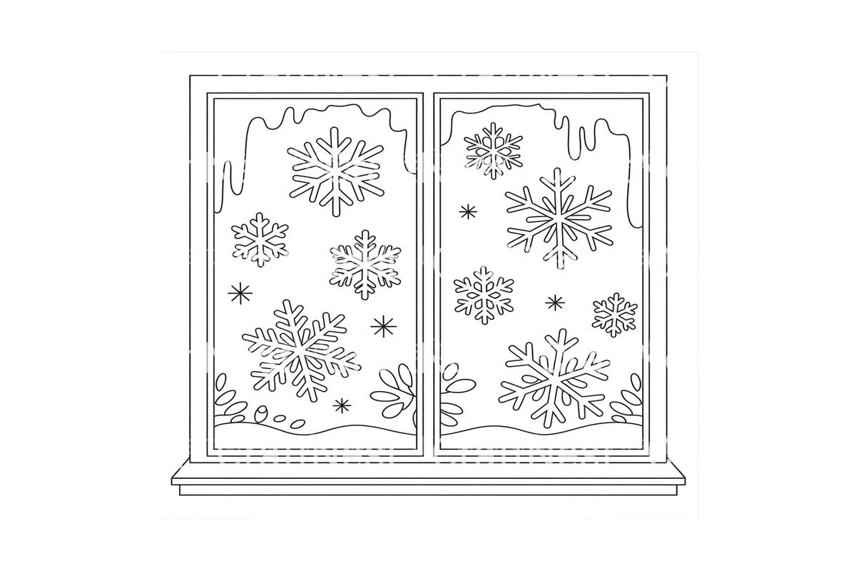 Cozy Winter Window Coloring Books - Image 3