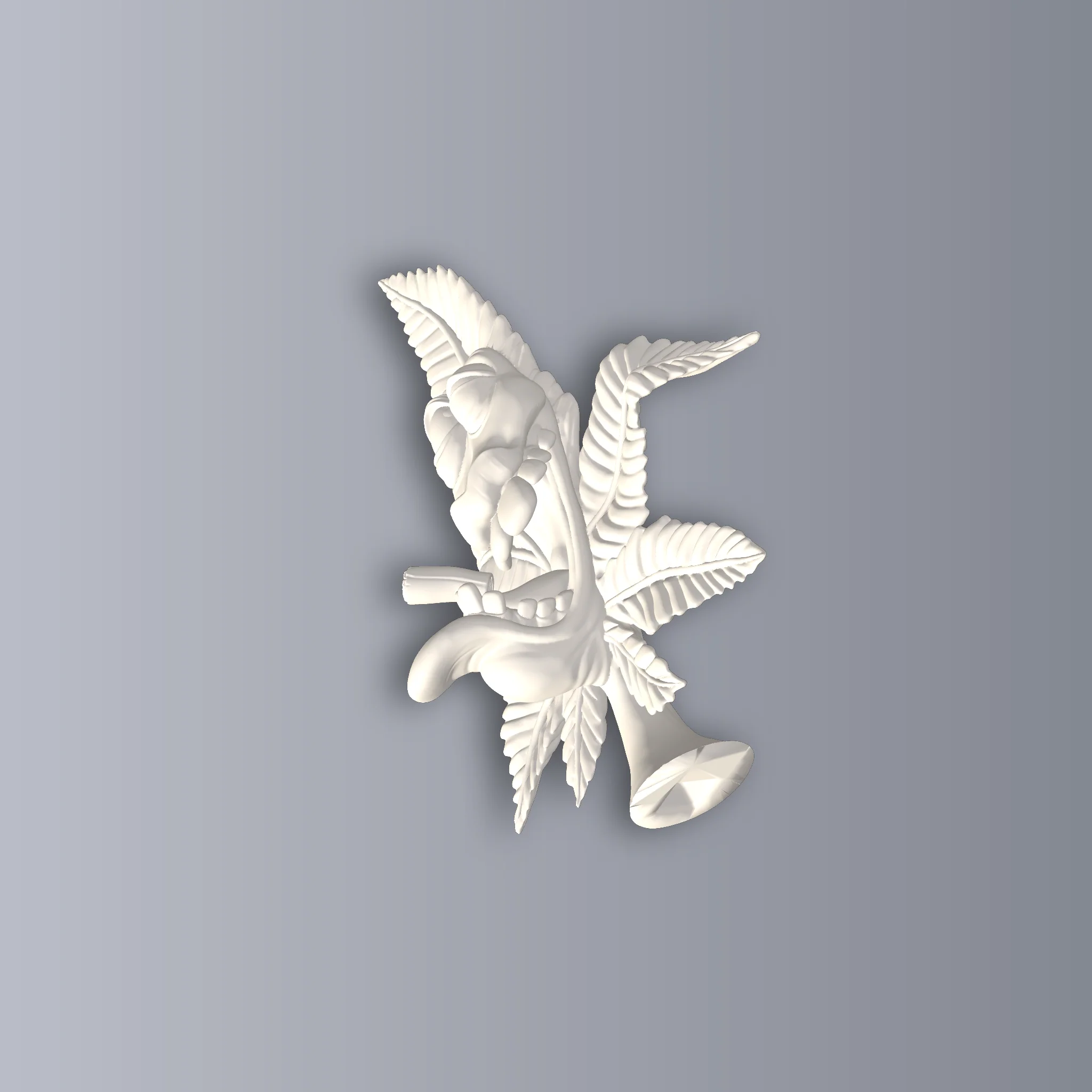 Crazy Weed Decor 3D Print STL File - Image 2