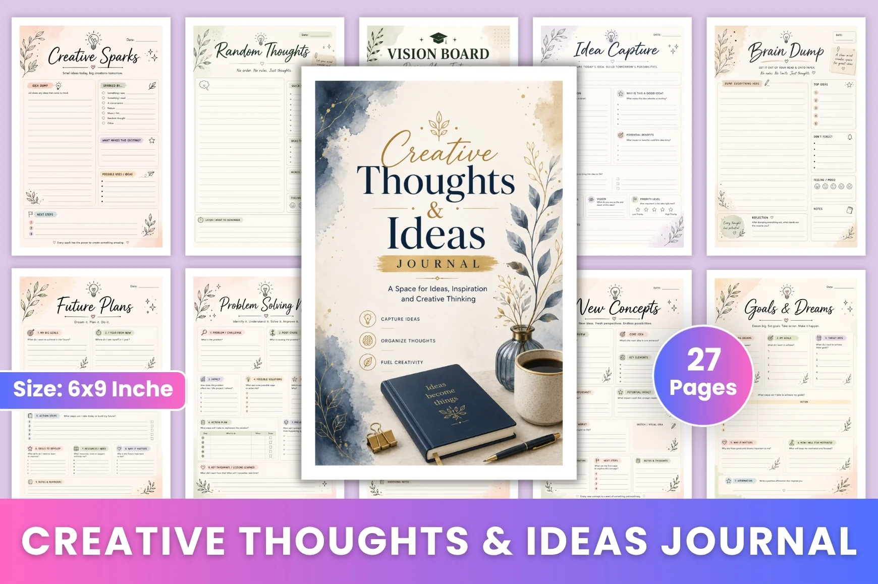 Creative Thoughts Ideas Journal