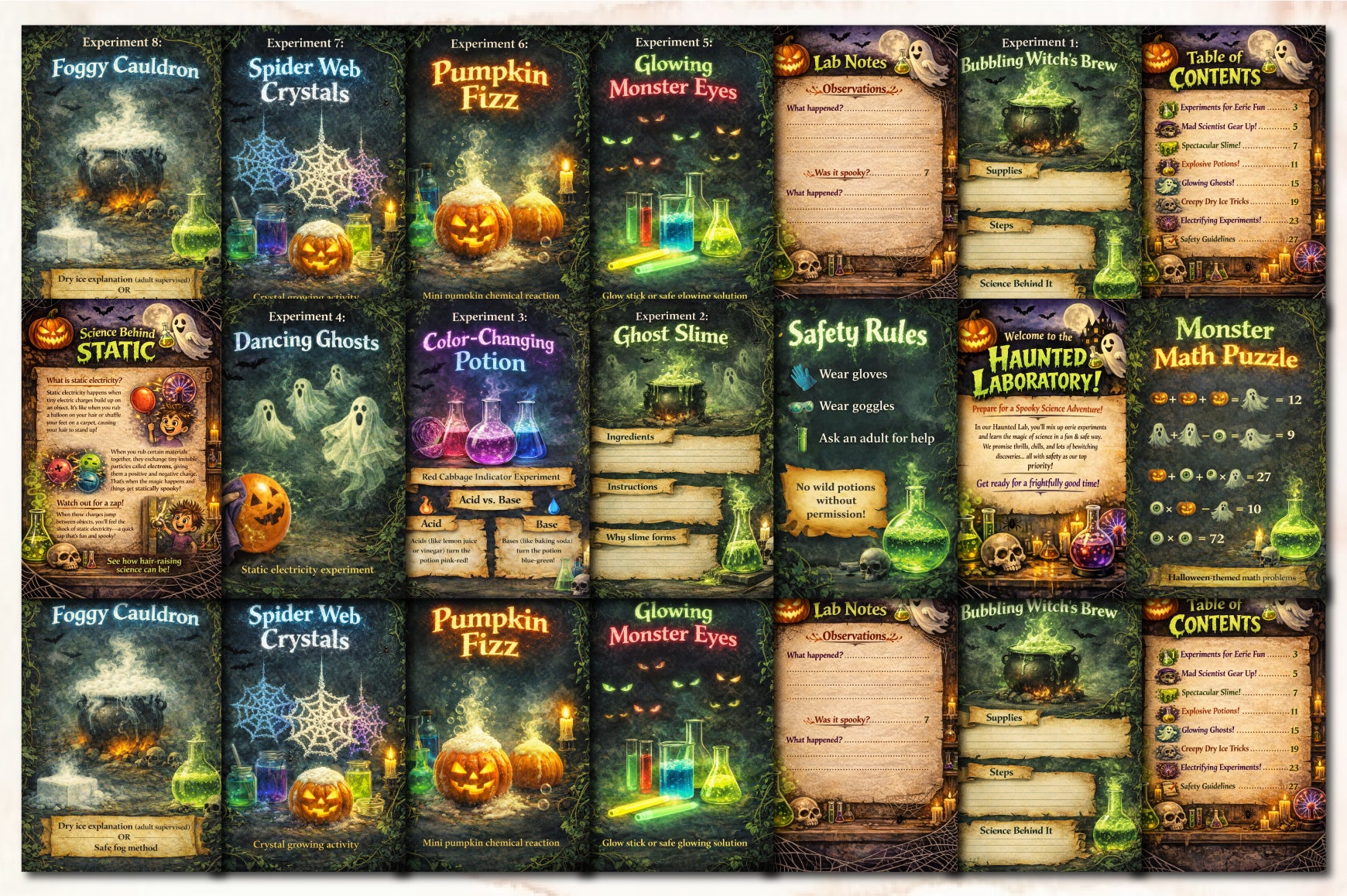 Creepy Chemistry Halloween Science Lab Planner - Image 2