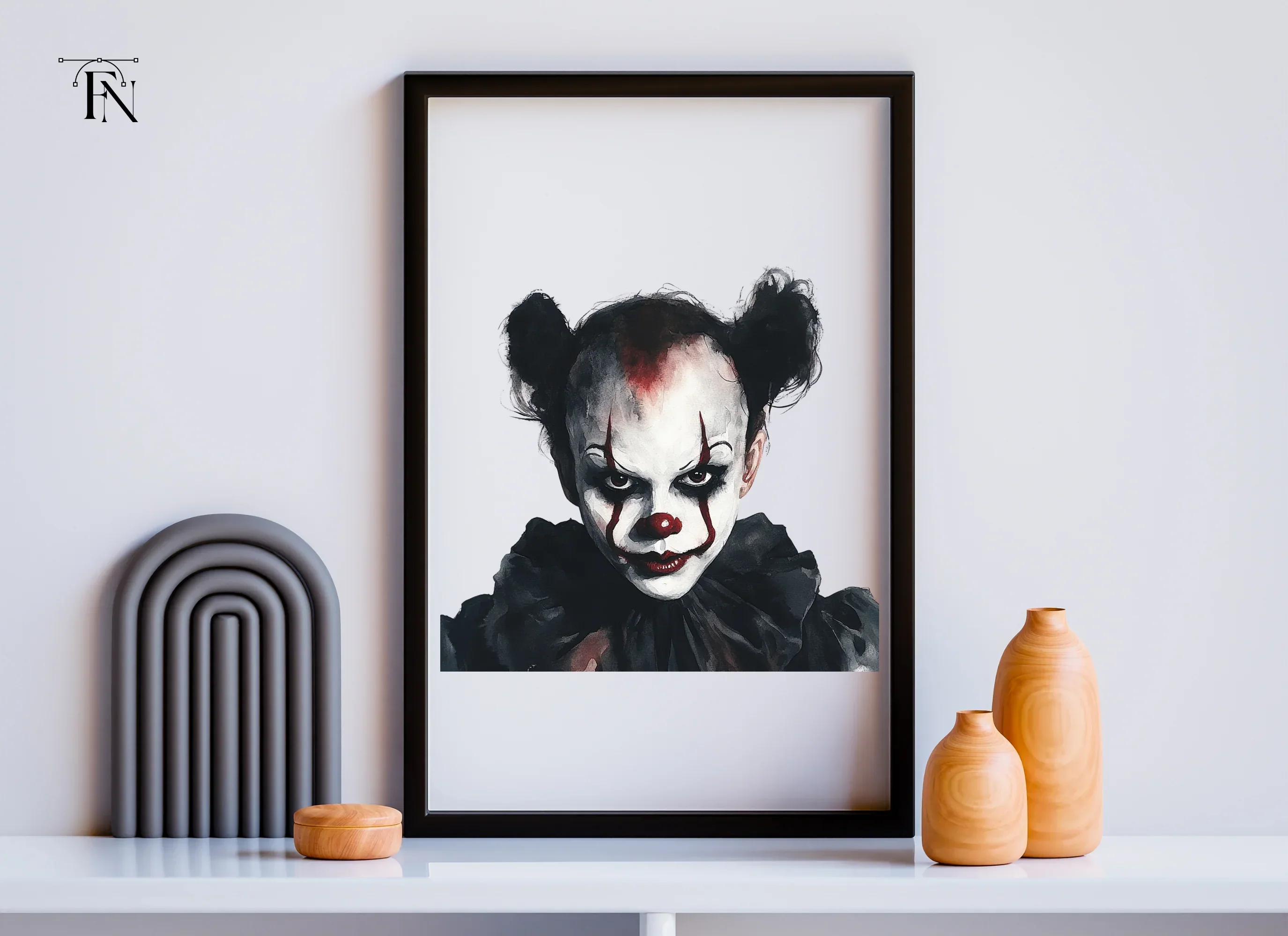 Creepy Clown Halloween Clipart Bundle - Image 6