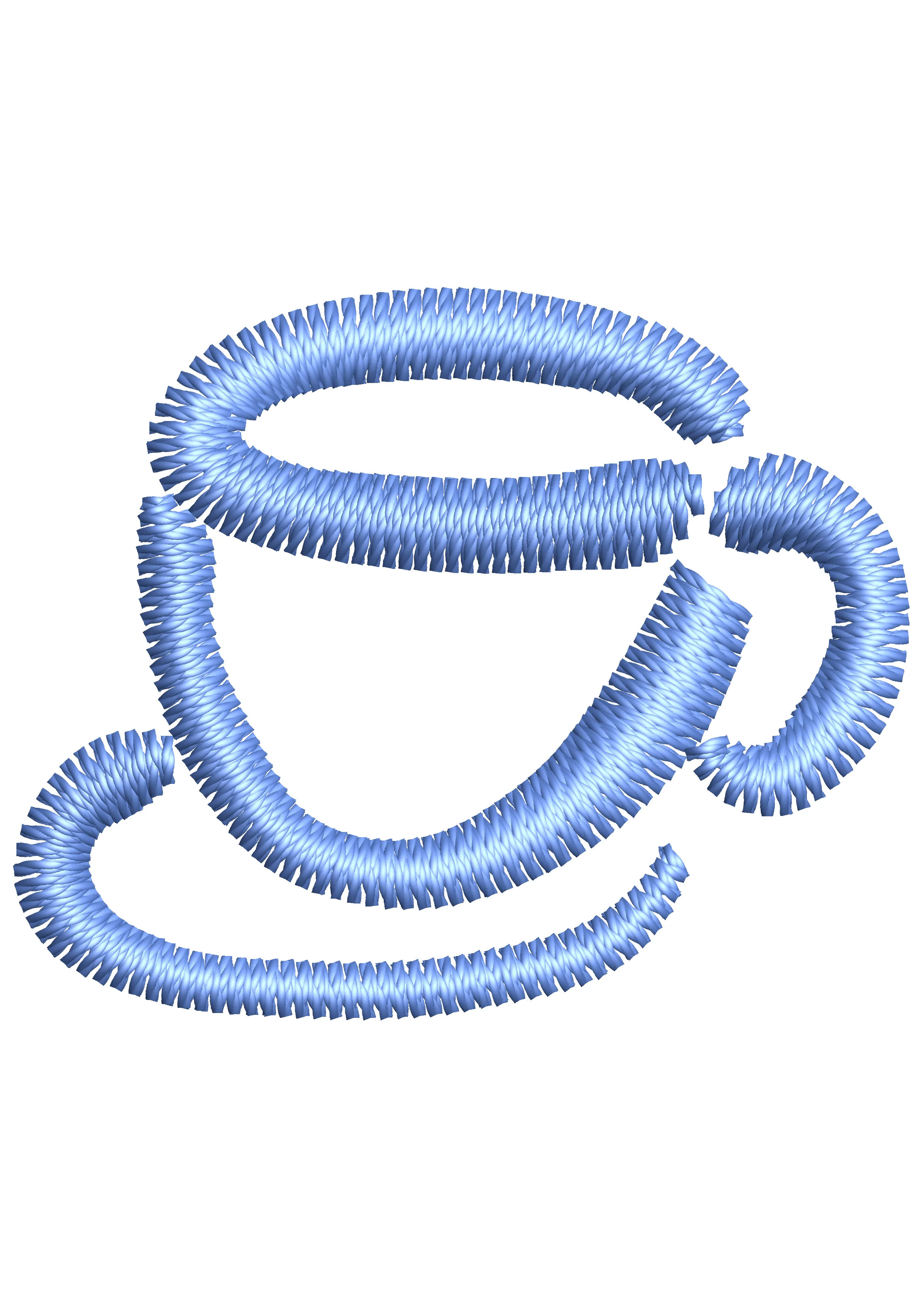 Cup Embroidery Design