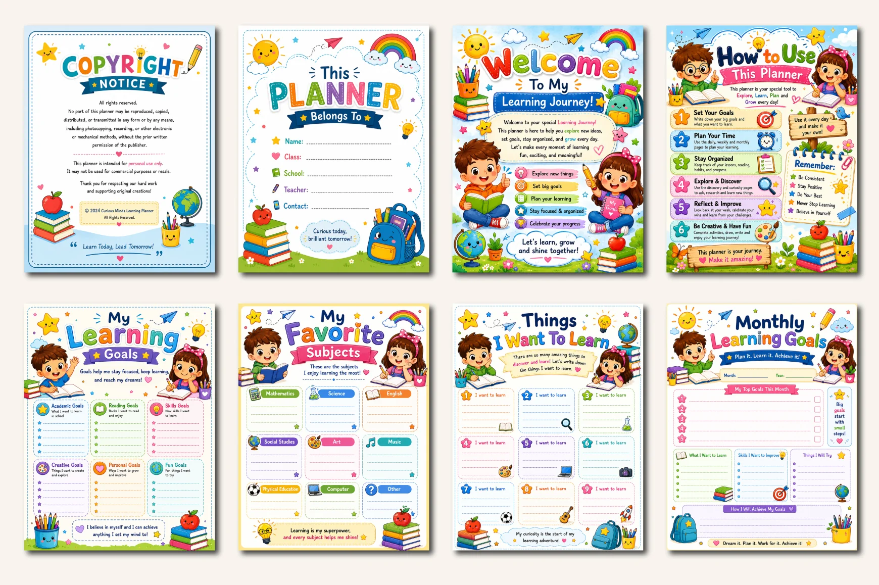 Curious Minds Learning Planner - Image 2