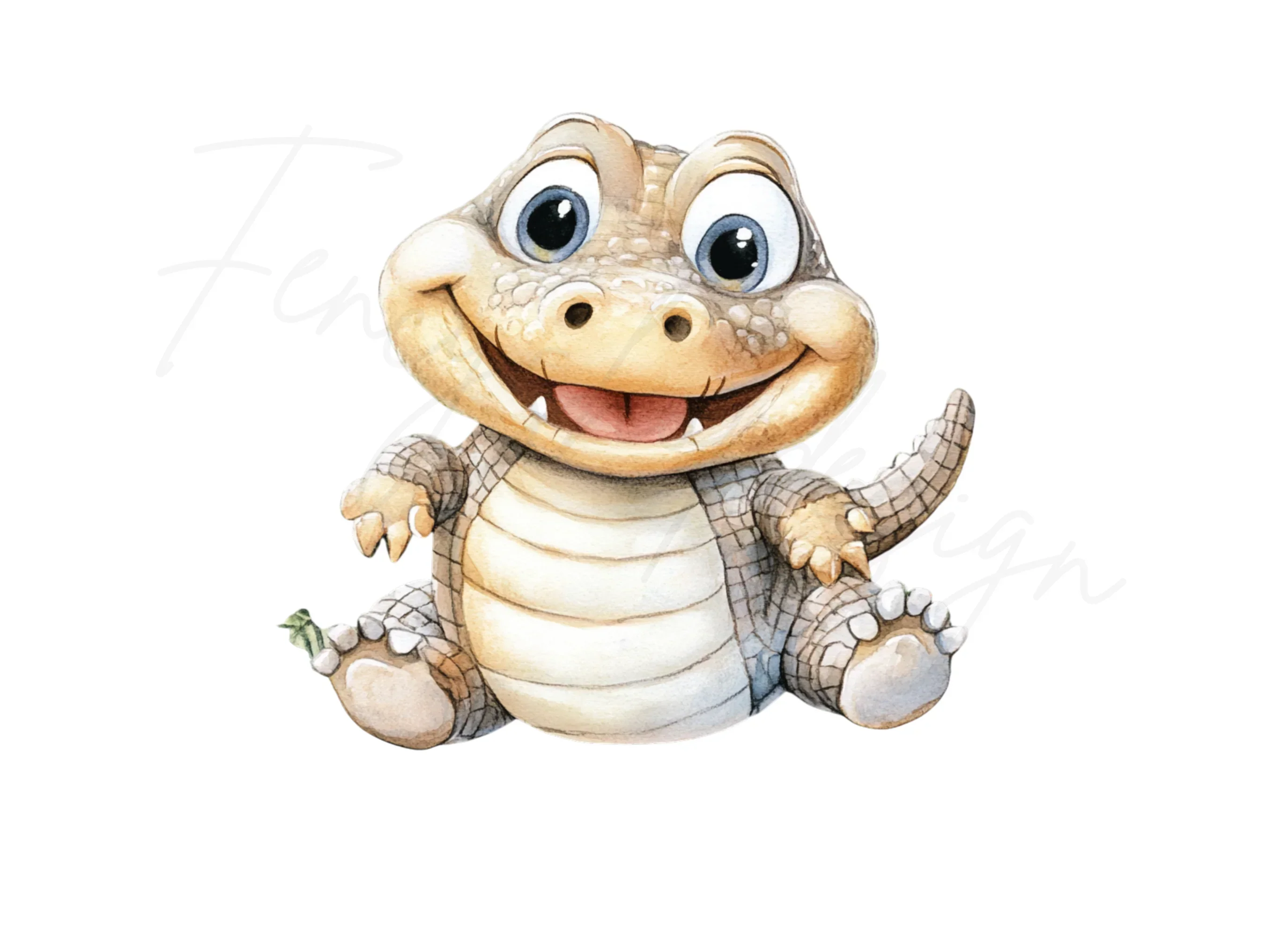 Cute Alligator and Crocodile Clipart Bundle - Image 2