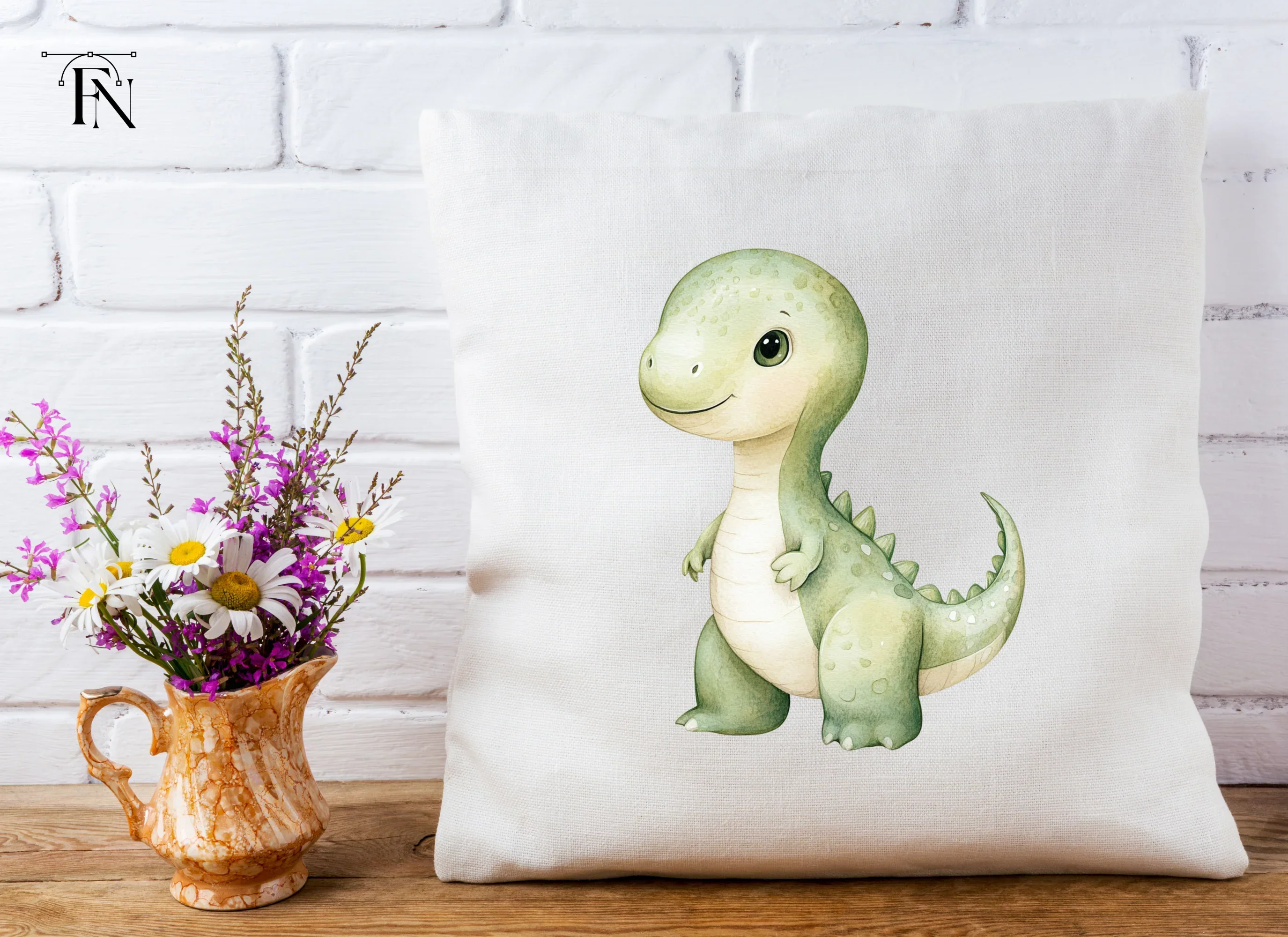 Cute Baby Dinosaur Clipart Bundle - Image 5