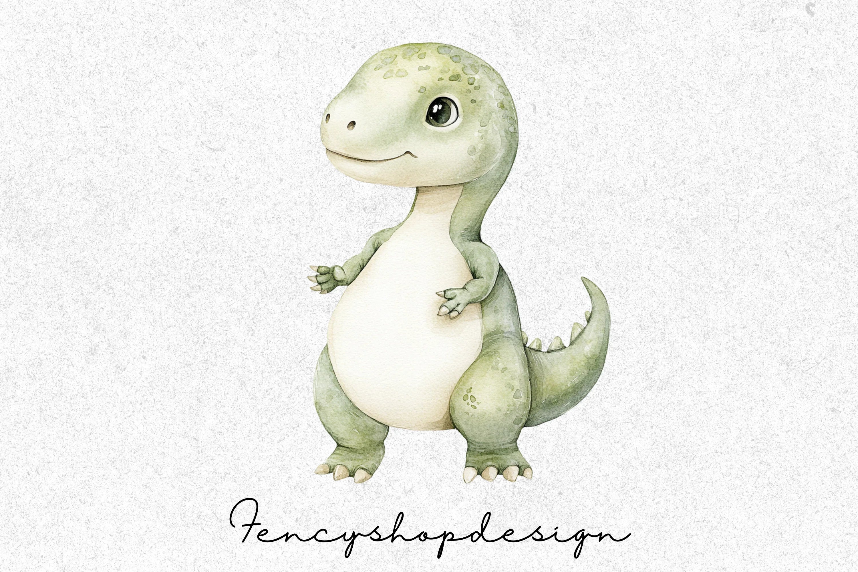 Cute Baby Dinosaur Clipart Bundle - Image 4