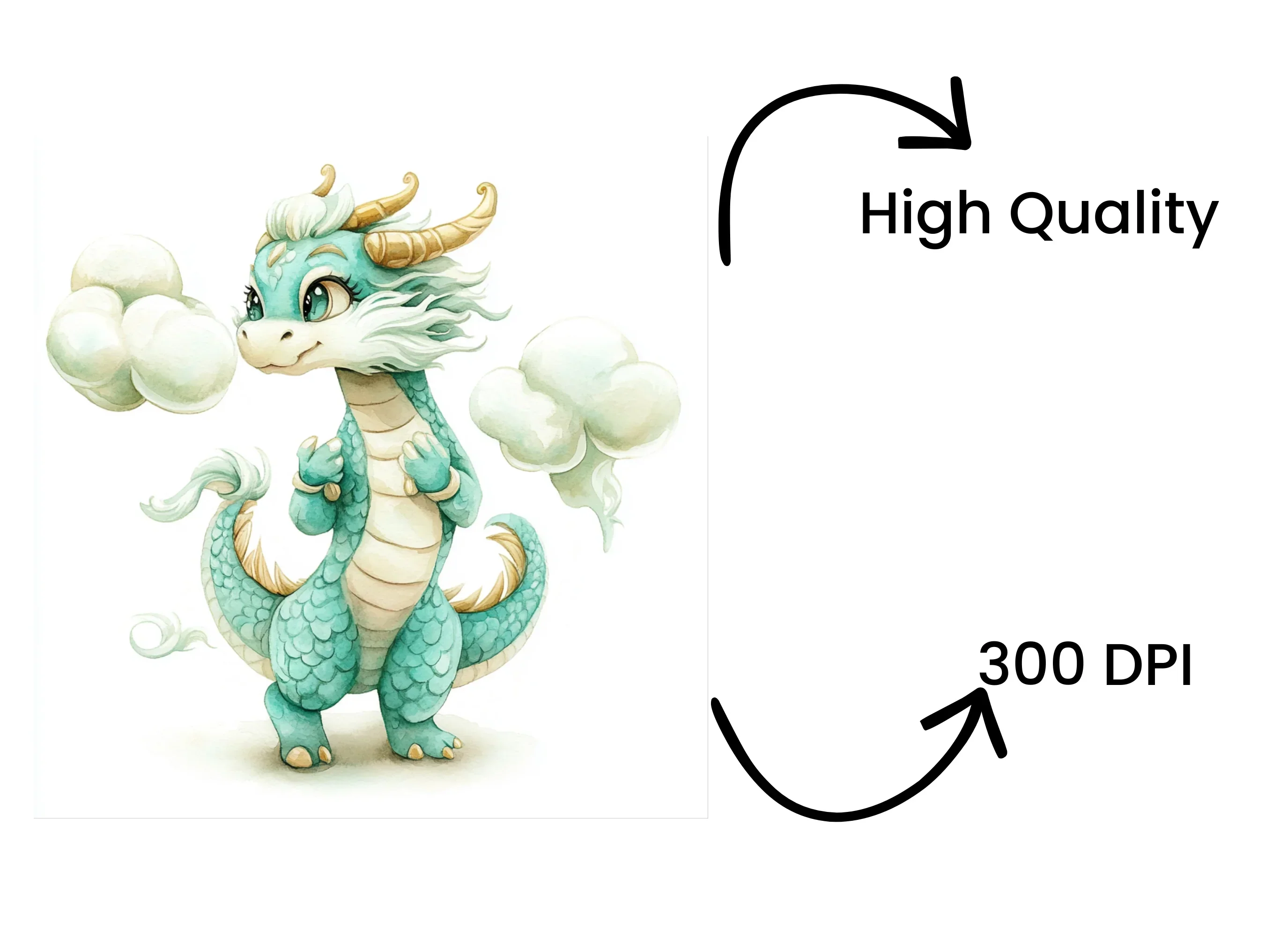 Cute Baby Dragon Clipart Bundle - Image 4